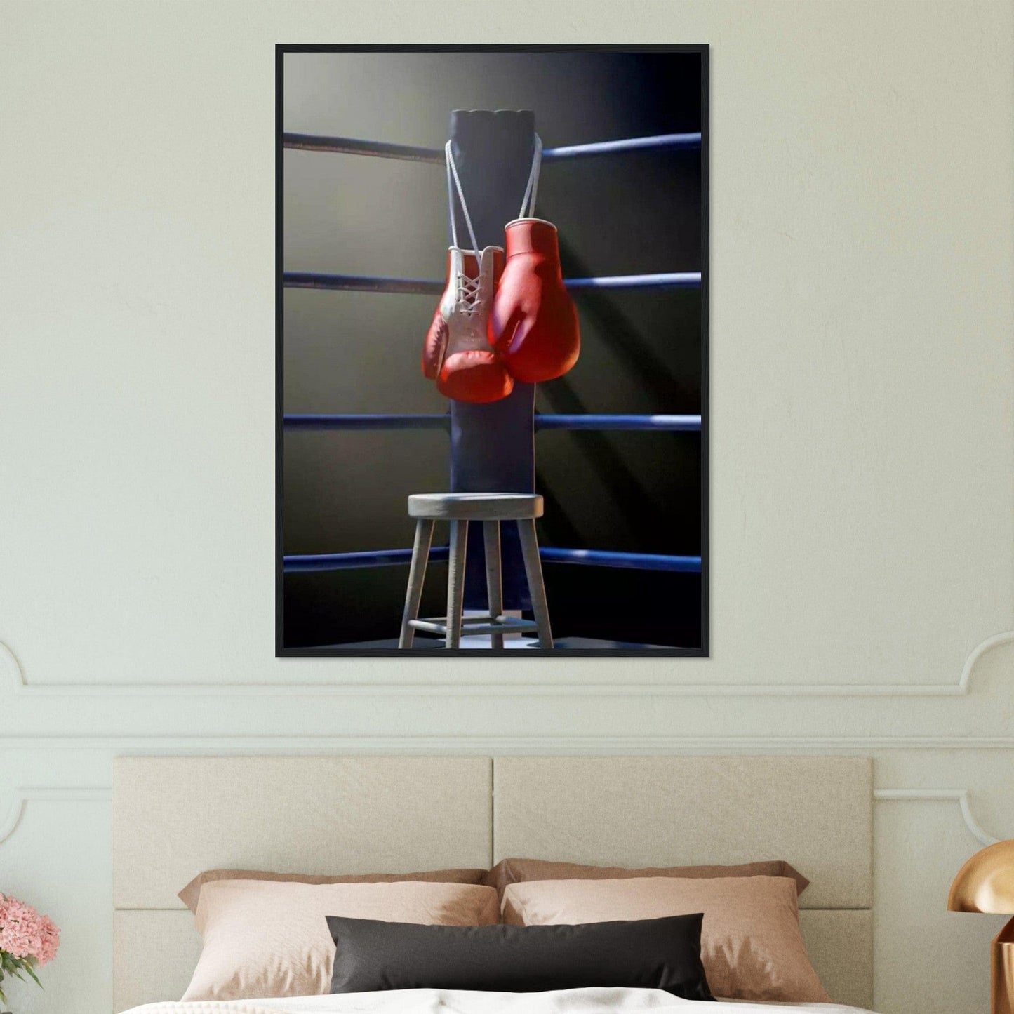 Canvanation Print Material 70x100 cm / 28x40″ Tableau Gants De Boxe Ring