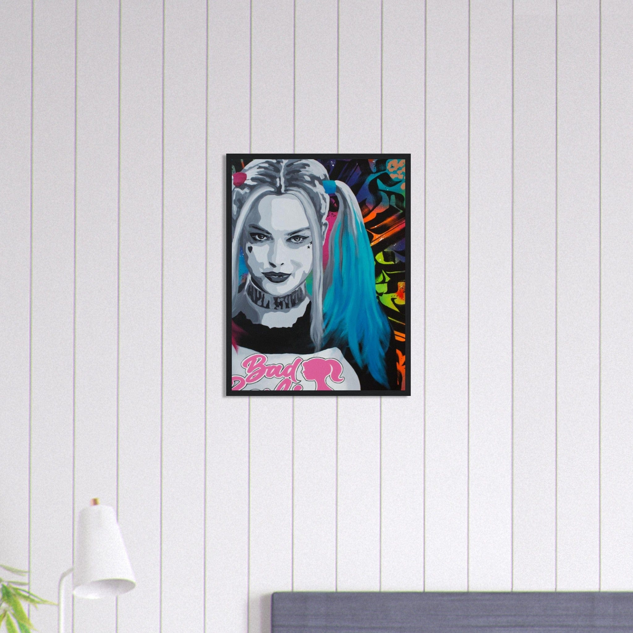 Canvanation Print Material 45x60 cm / 18x24″ Tableau Street Art Jocker Harley Quiin