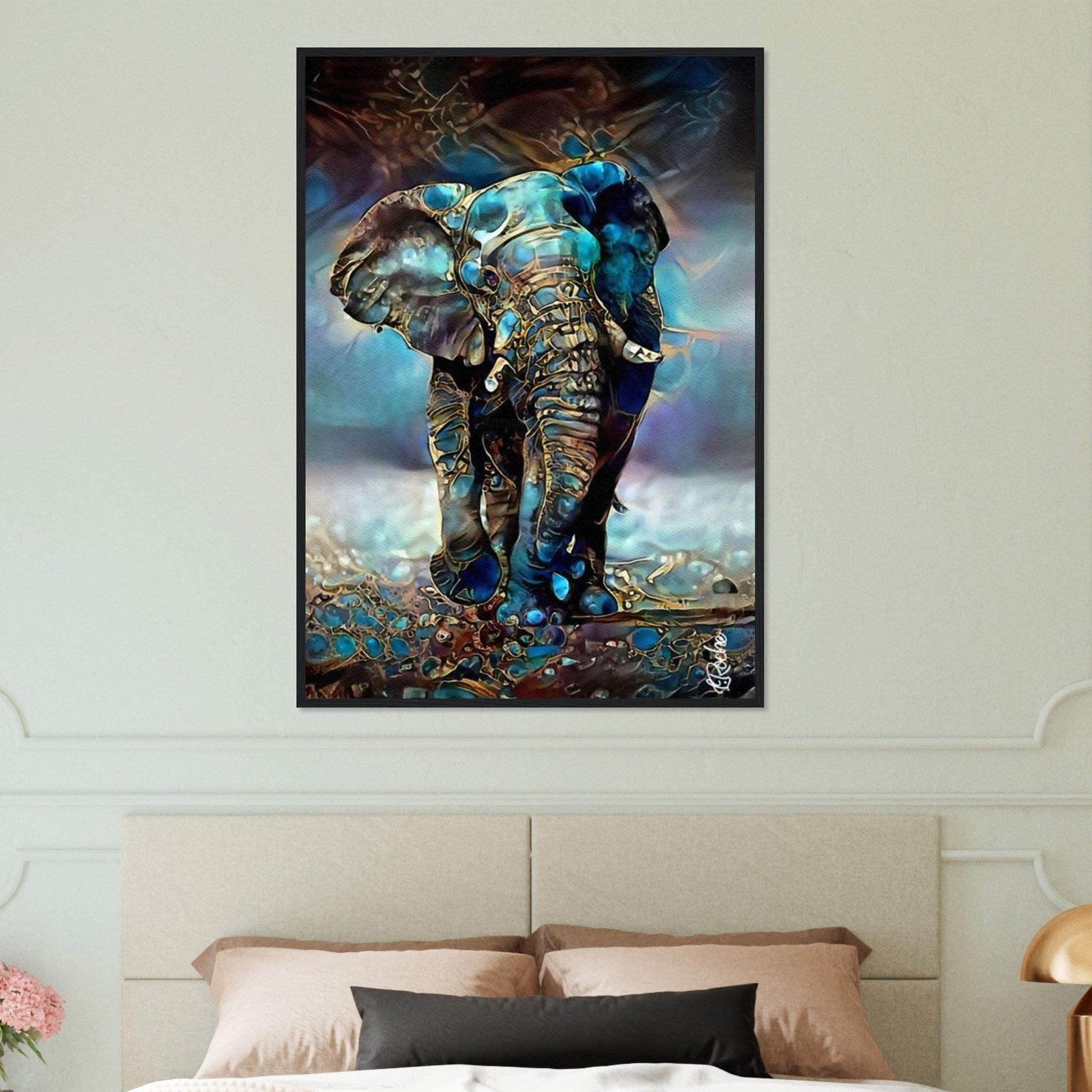 Canvanation Print Material Tableau Elephant Trésor de la Nature