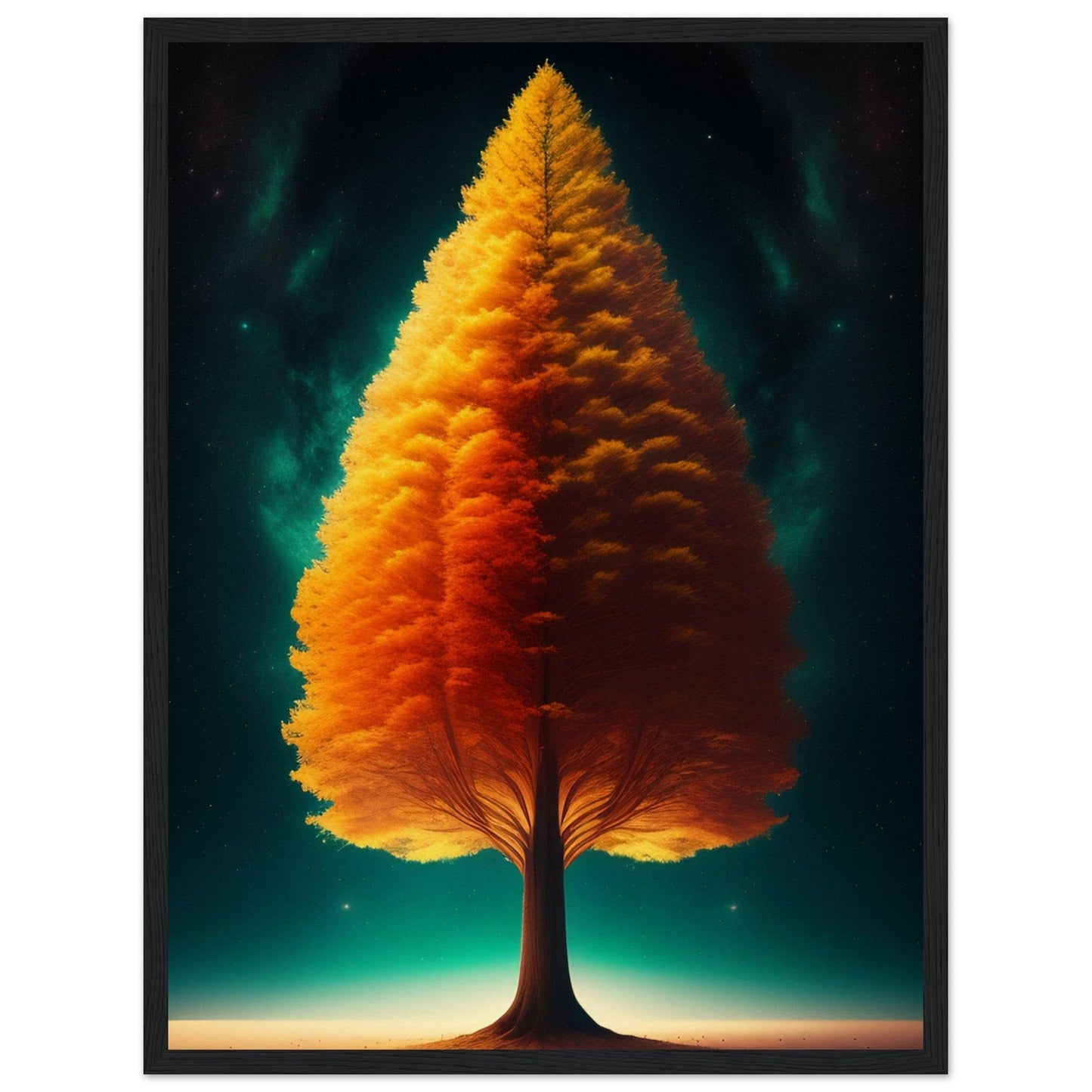 Canvanation Print Material 45x60 cm / 18x24″ / Noir Tableau Arbre De Vie Le Souffle de la Nature