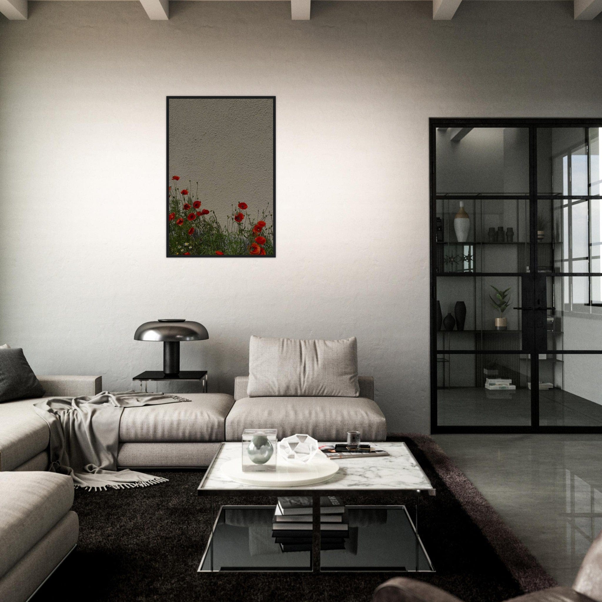 Canvanation Print Material Coquelicot Peinture Acrylique Moderne
