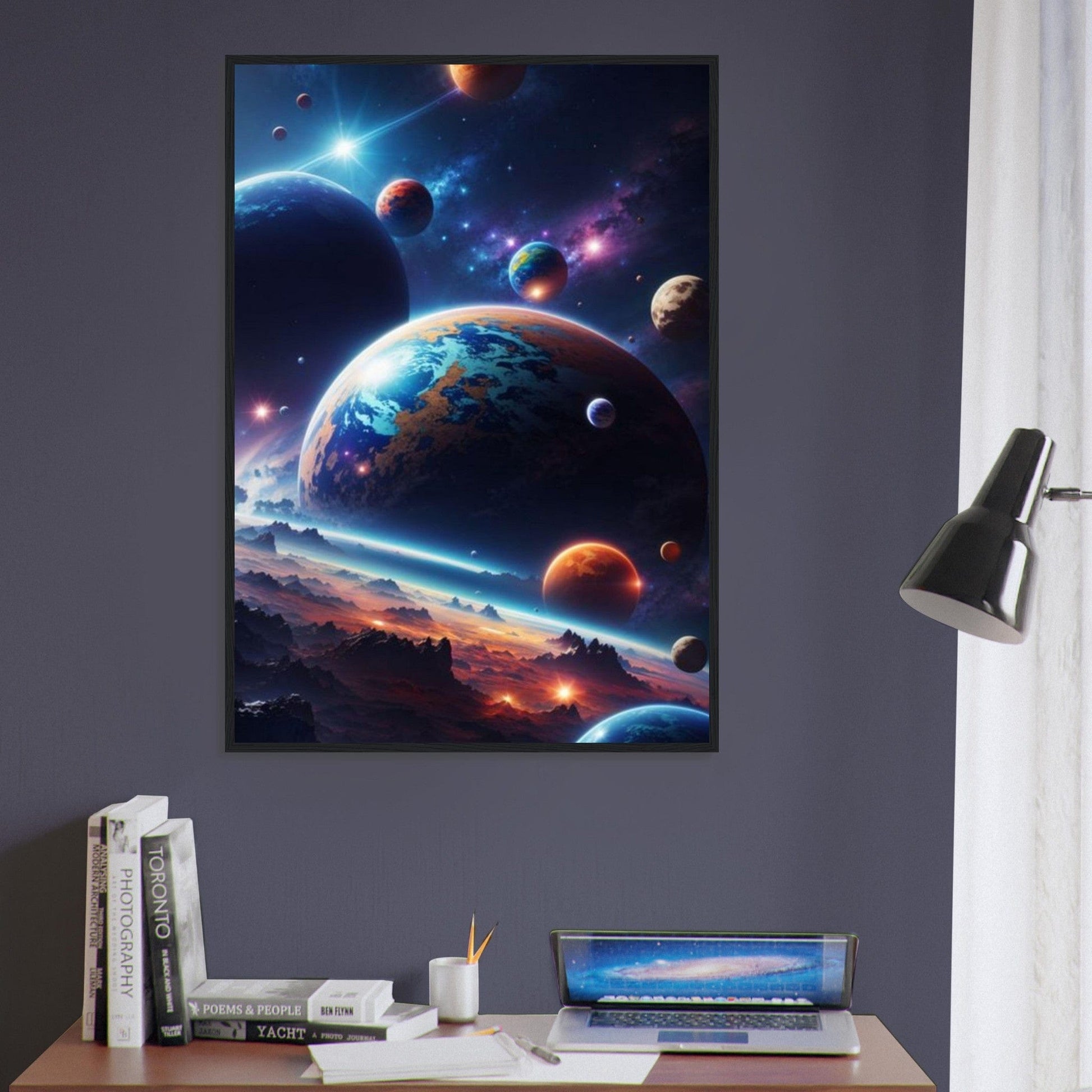 Canvanation Print Material Tableau Planete Univers Éthéré