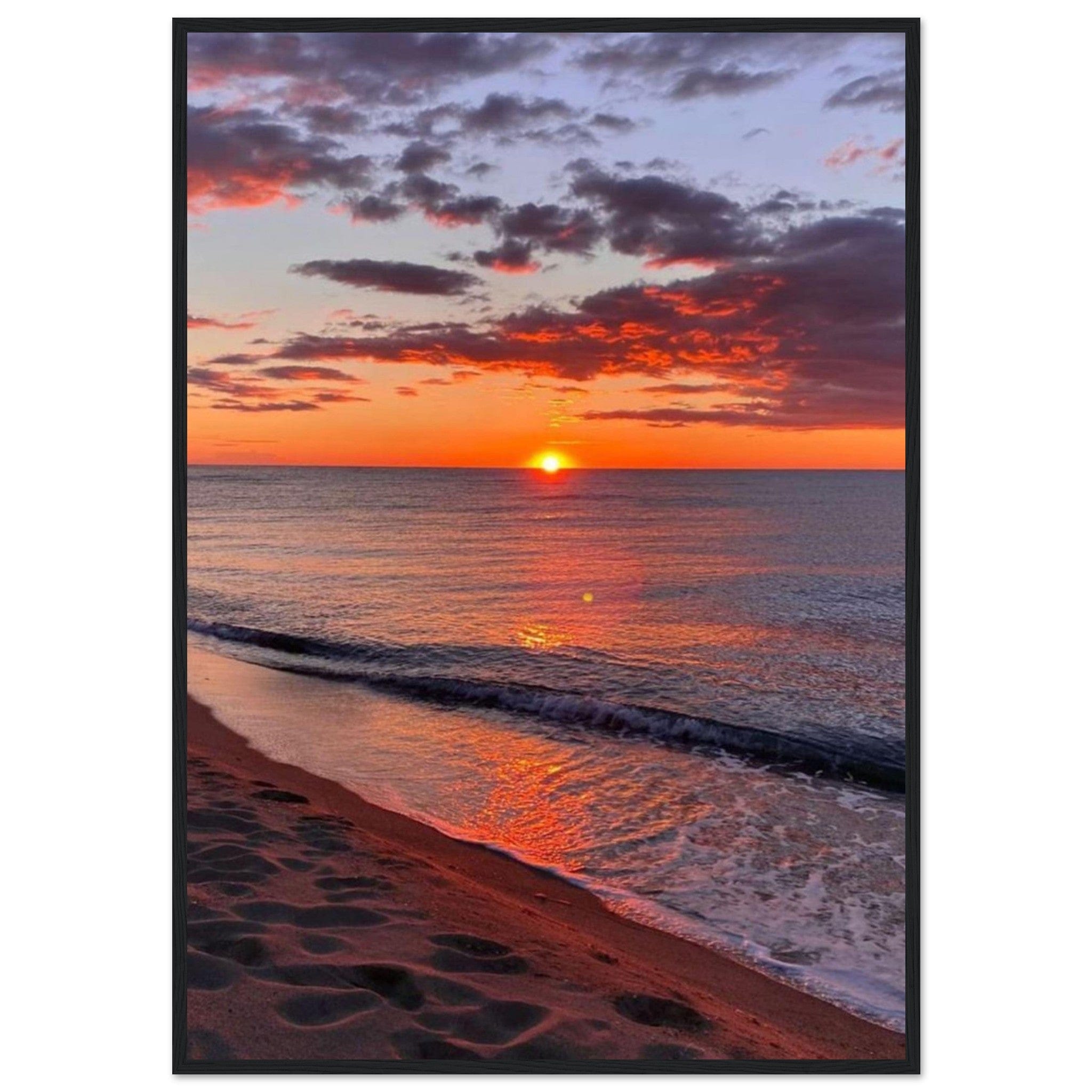 Gelato Print Material 70x100 cm / 28x40″ Cadre Coucher De Soleil