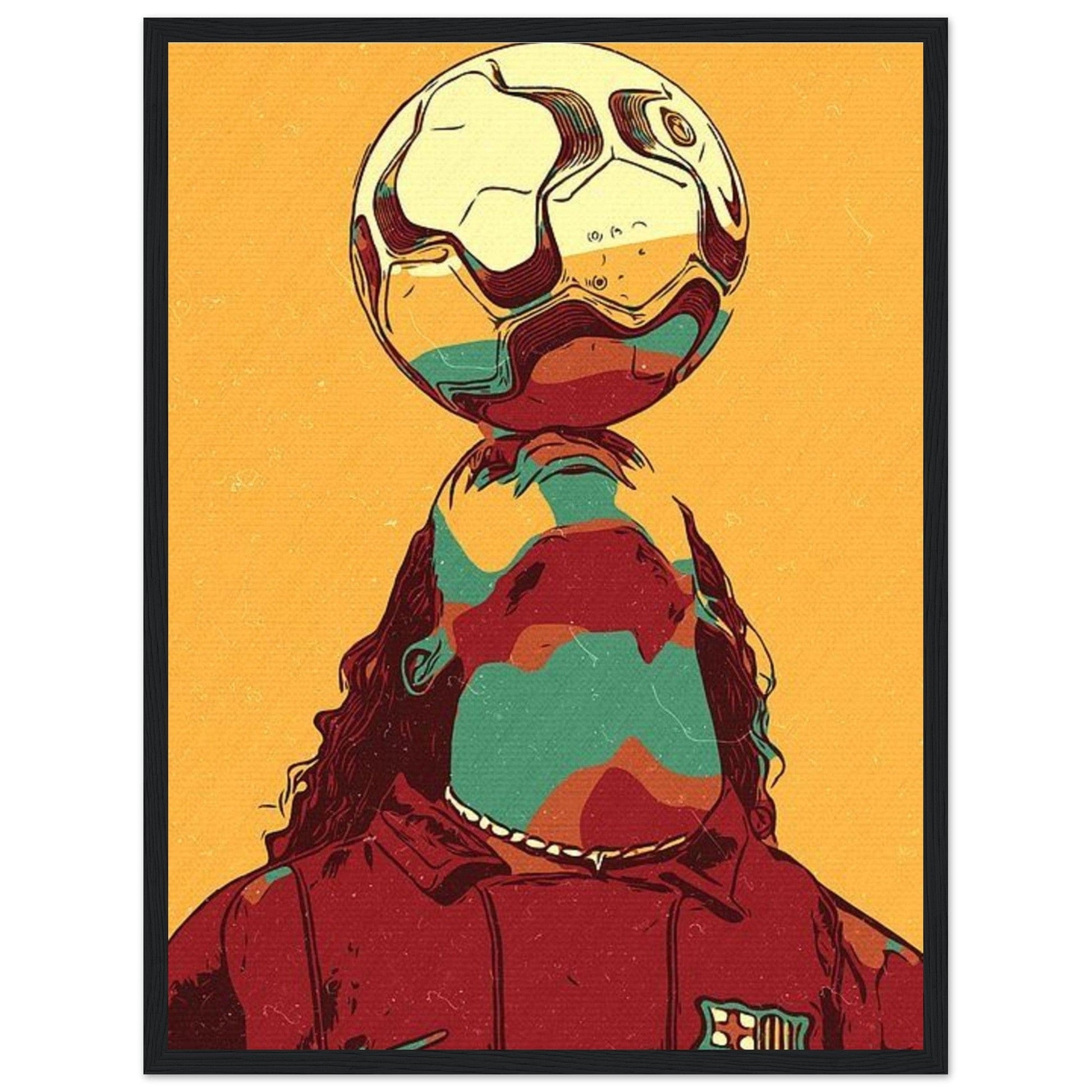 Canvanation Print Material 45x60 cm / 18x24″ Tableau Foot Ronaldhino