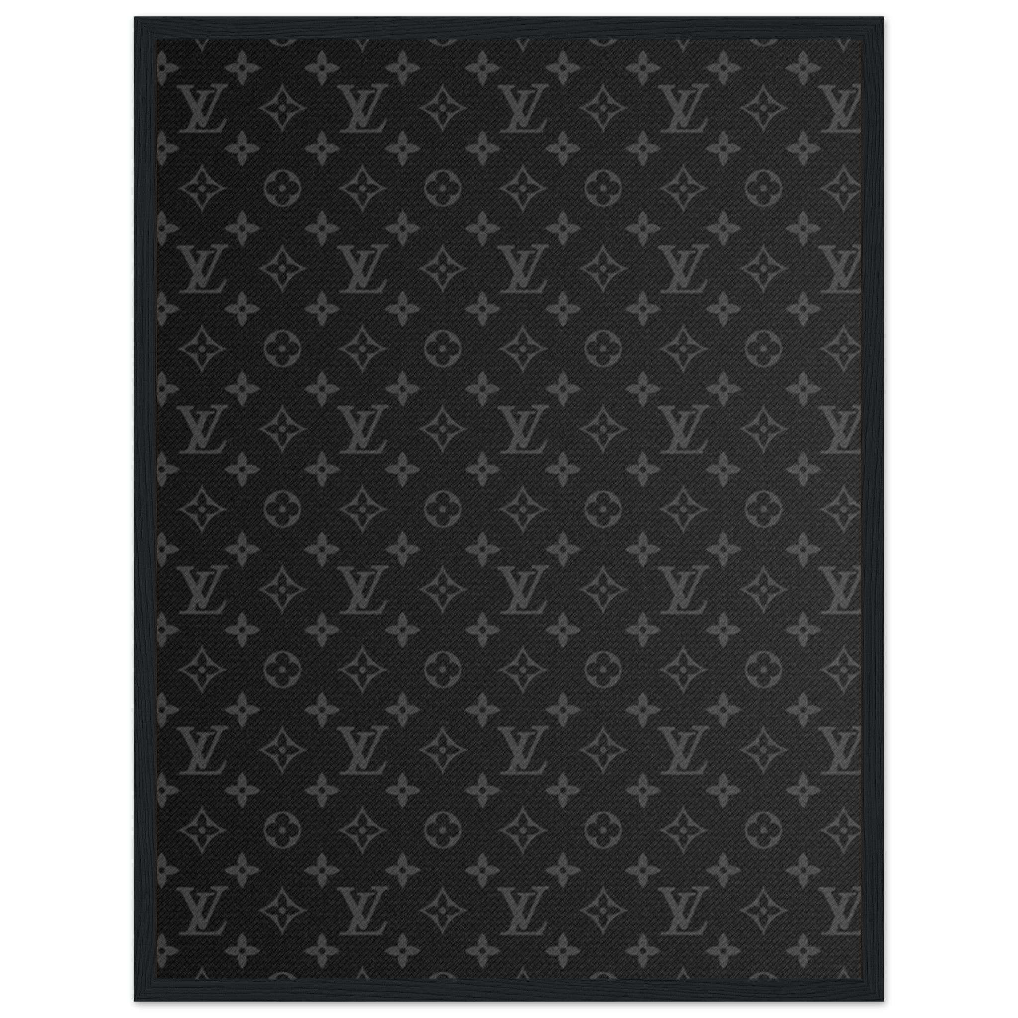 Canvanation Print Material Tableau Marque De Luxe Louis Vuitton Noir
