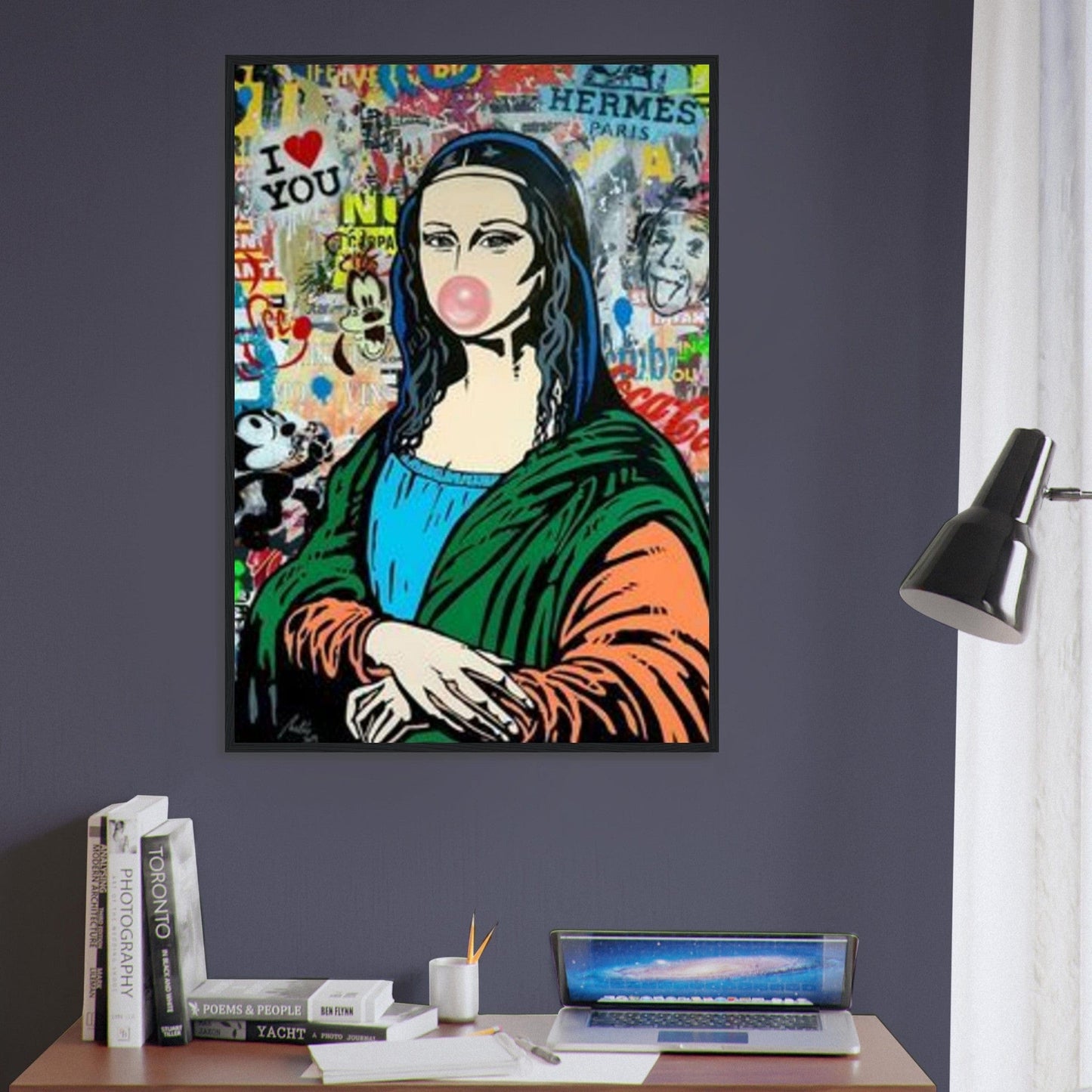 Canvanation Print Material Tableau Street Art Femme Joconde Pop