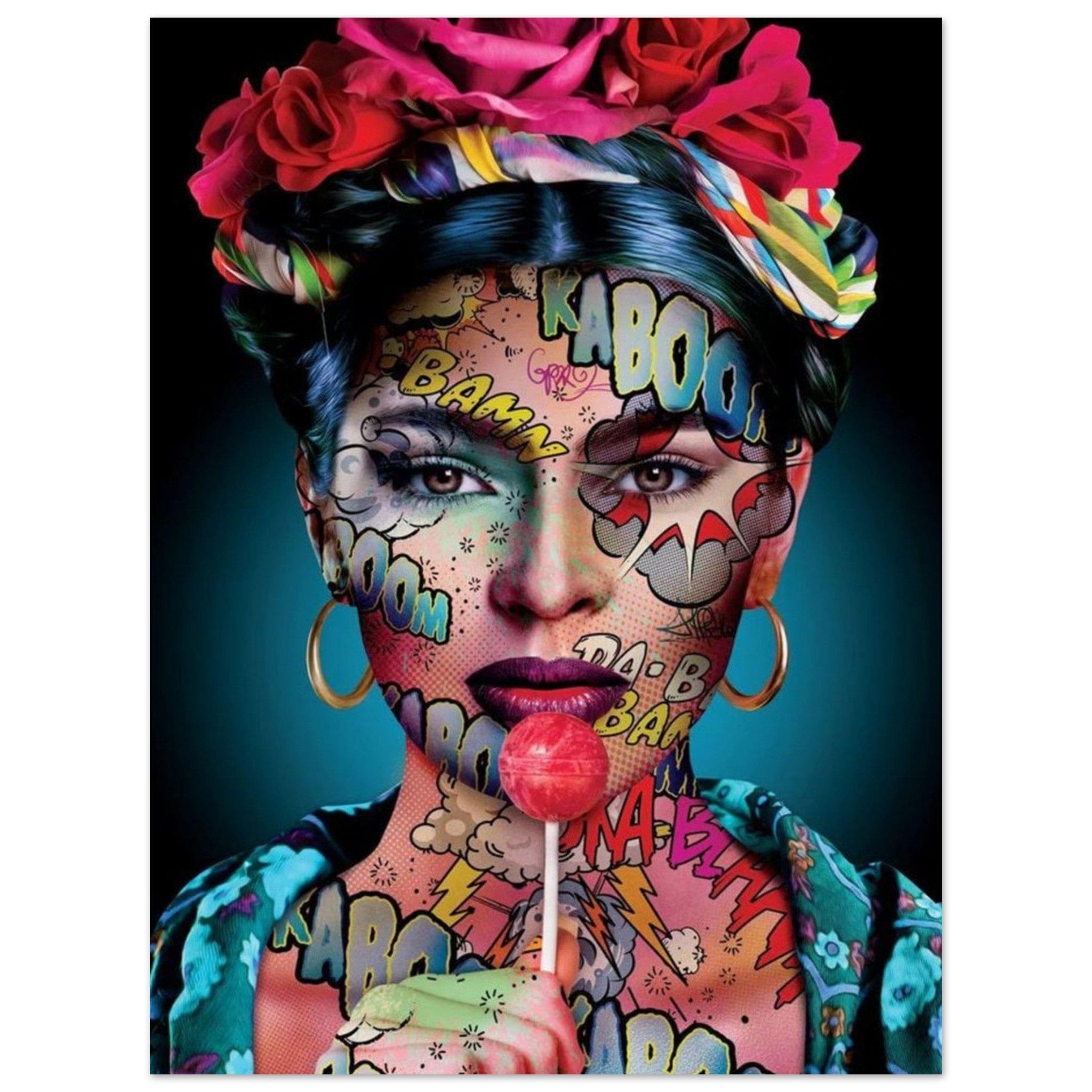 Canvanation Print Material 45x60 cm / 18x24″ / Poster Poster et Tableau Street Art Femme Tatoué