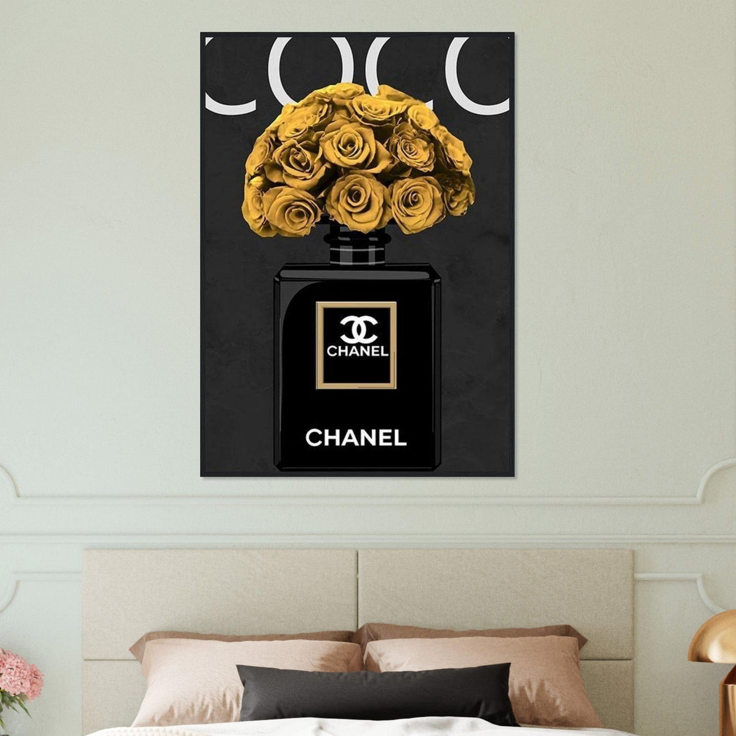 Canvanation Print Material Tableau Chanel Numéro 5 Coco Or