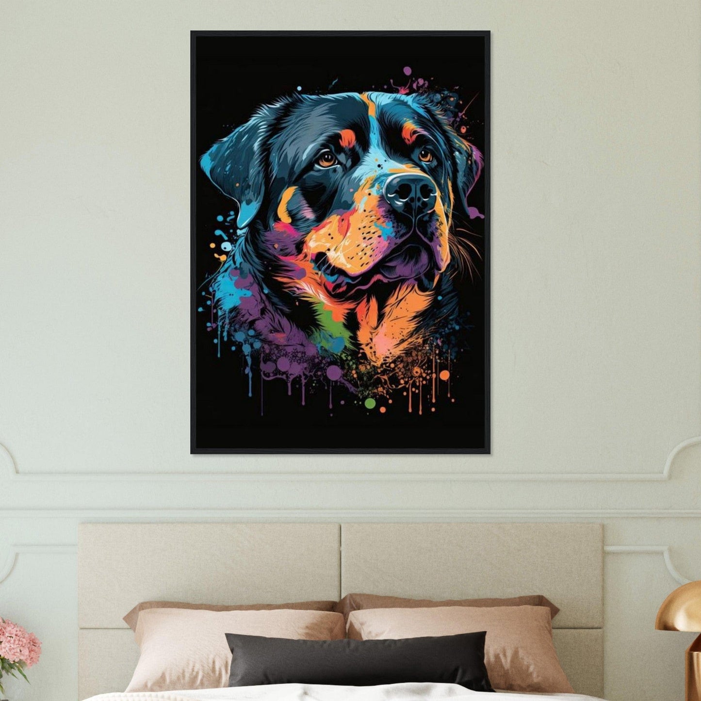 Canvanation Print Material Tableau Chien - Ami à quatre pattes