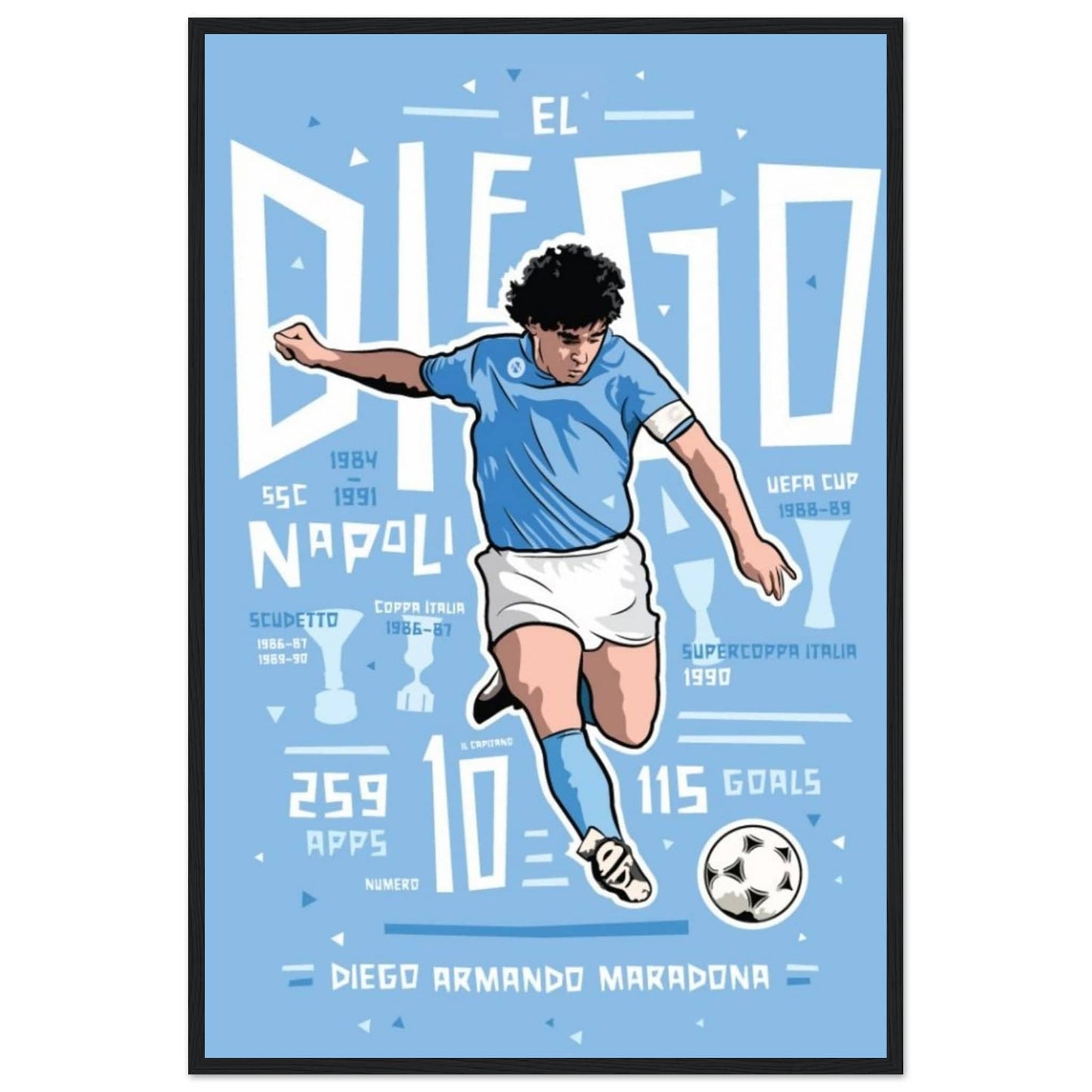 Canvanation Print Material 60x90 cm / 24x36″ Tableau Football El Diego