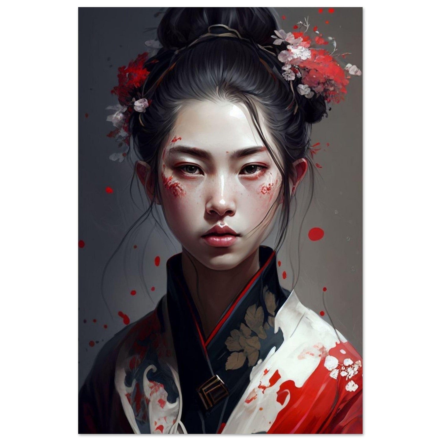 Gelato Print Material 60x90 cm / 24x36″ Peinture Portrait De Femme