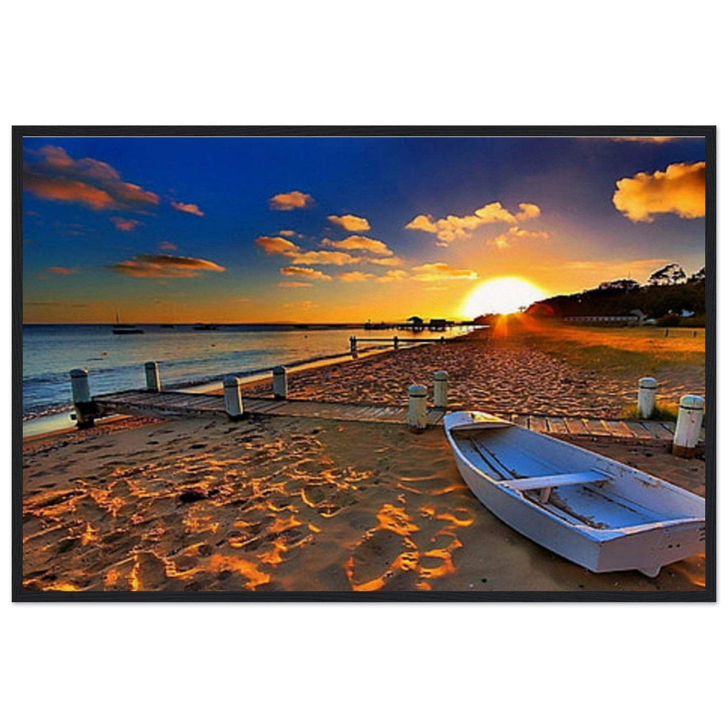 Gelato Print Material 60x90 cm / 24x36″ Tableau Panoramique Mer Bateau