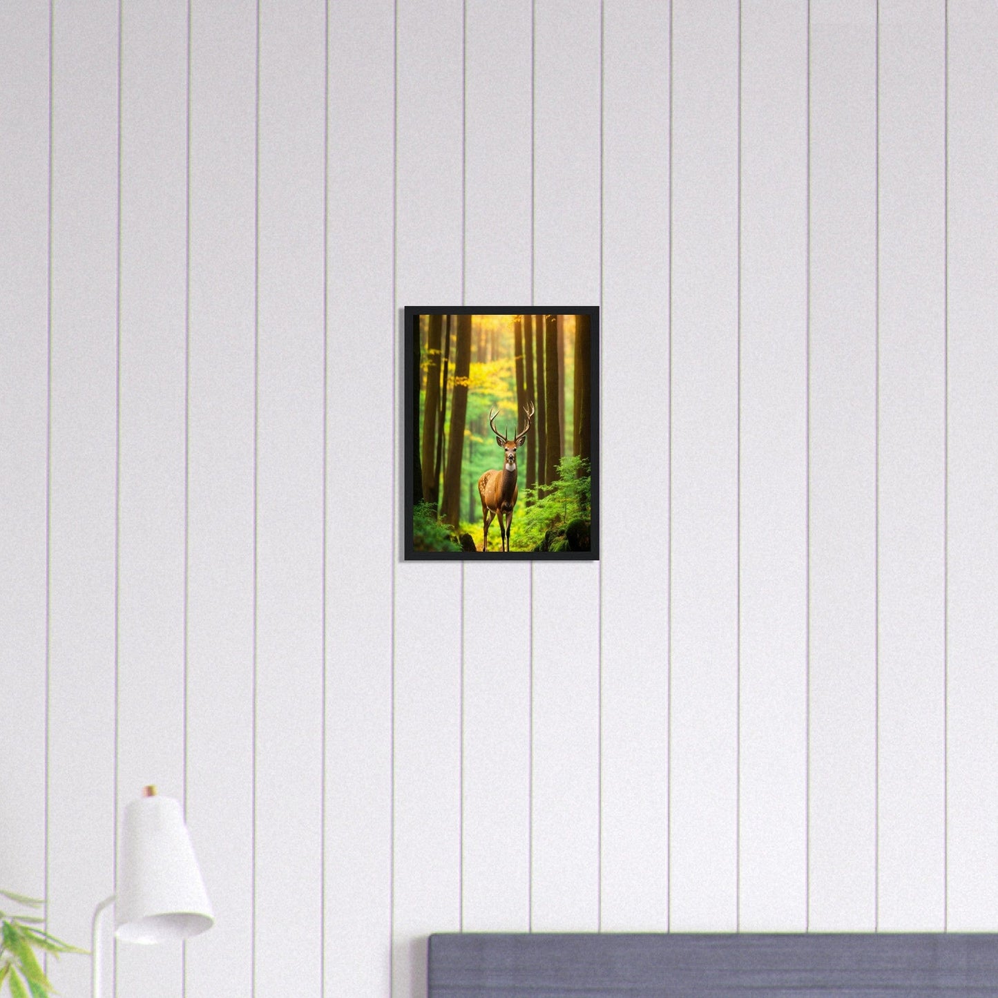 Canvanation Print Material 30x40 cm / 12x16″ Tableau Cerf Le Roi de la Forêt