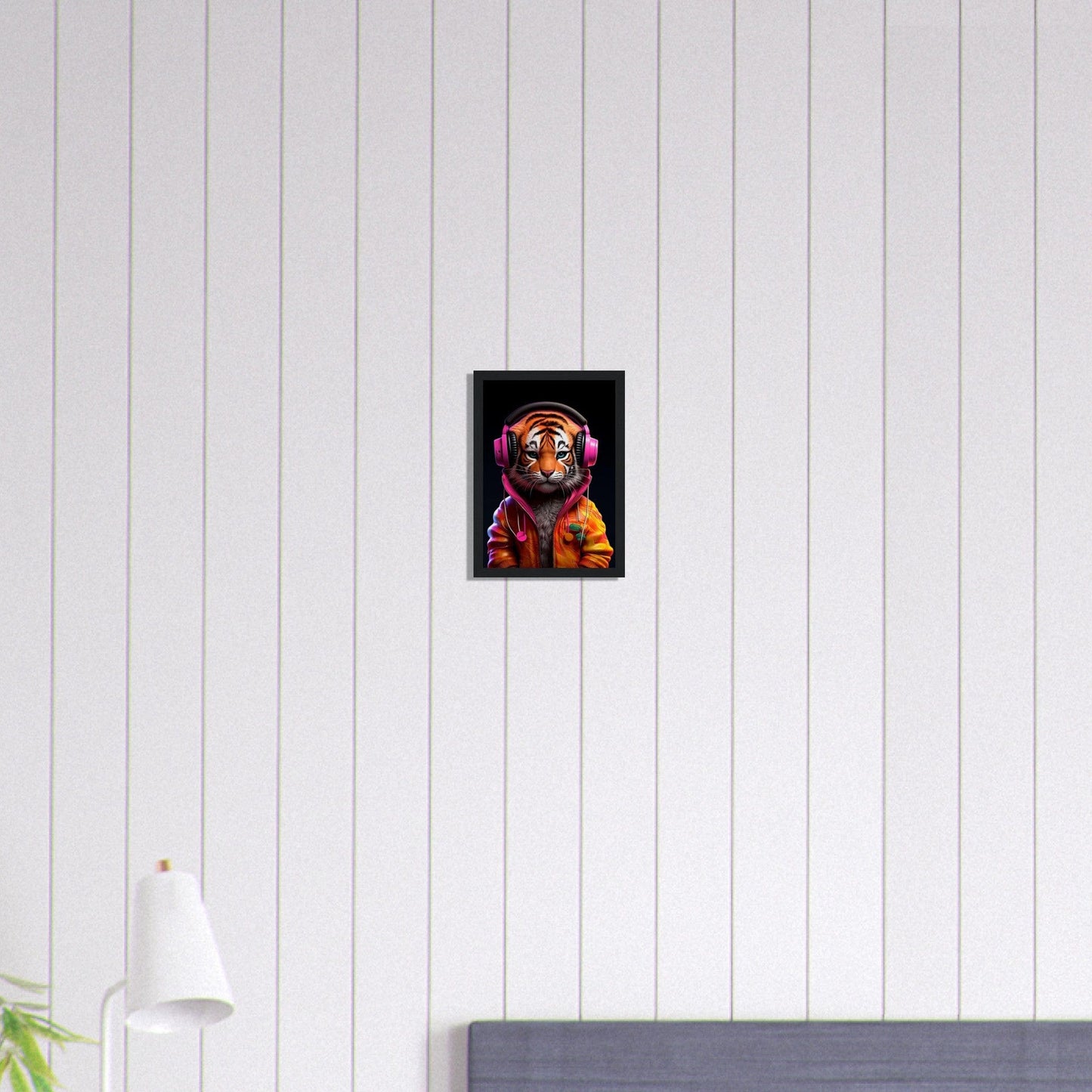 Canvanation Print Material A4 21x29.7 cm / 8x12″ Tableau Jeune Tigre Personnifié
