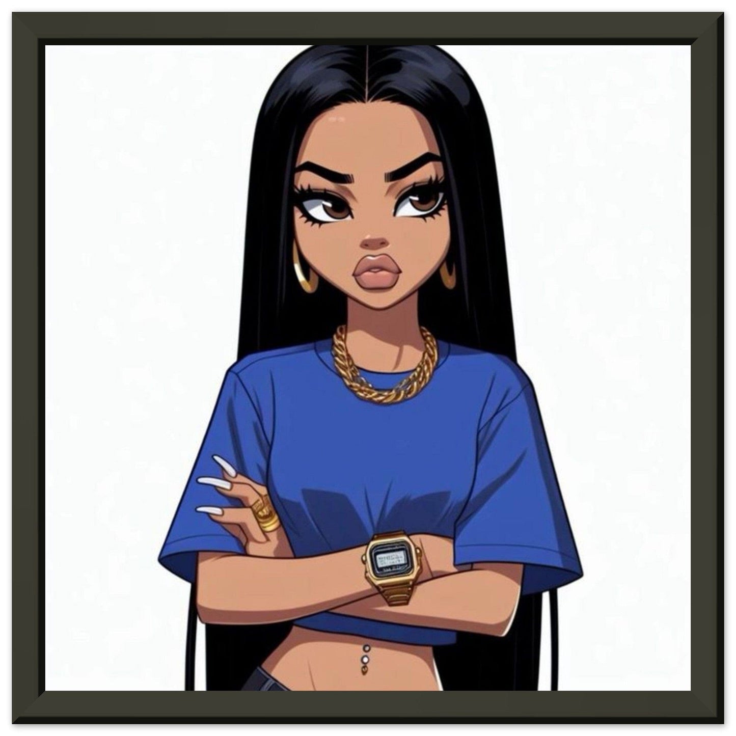 Canvanation Print Material 30x30 cm / 12x12″ Cadre Photo A Personnaliser Aluminium AI