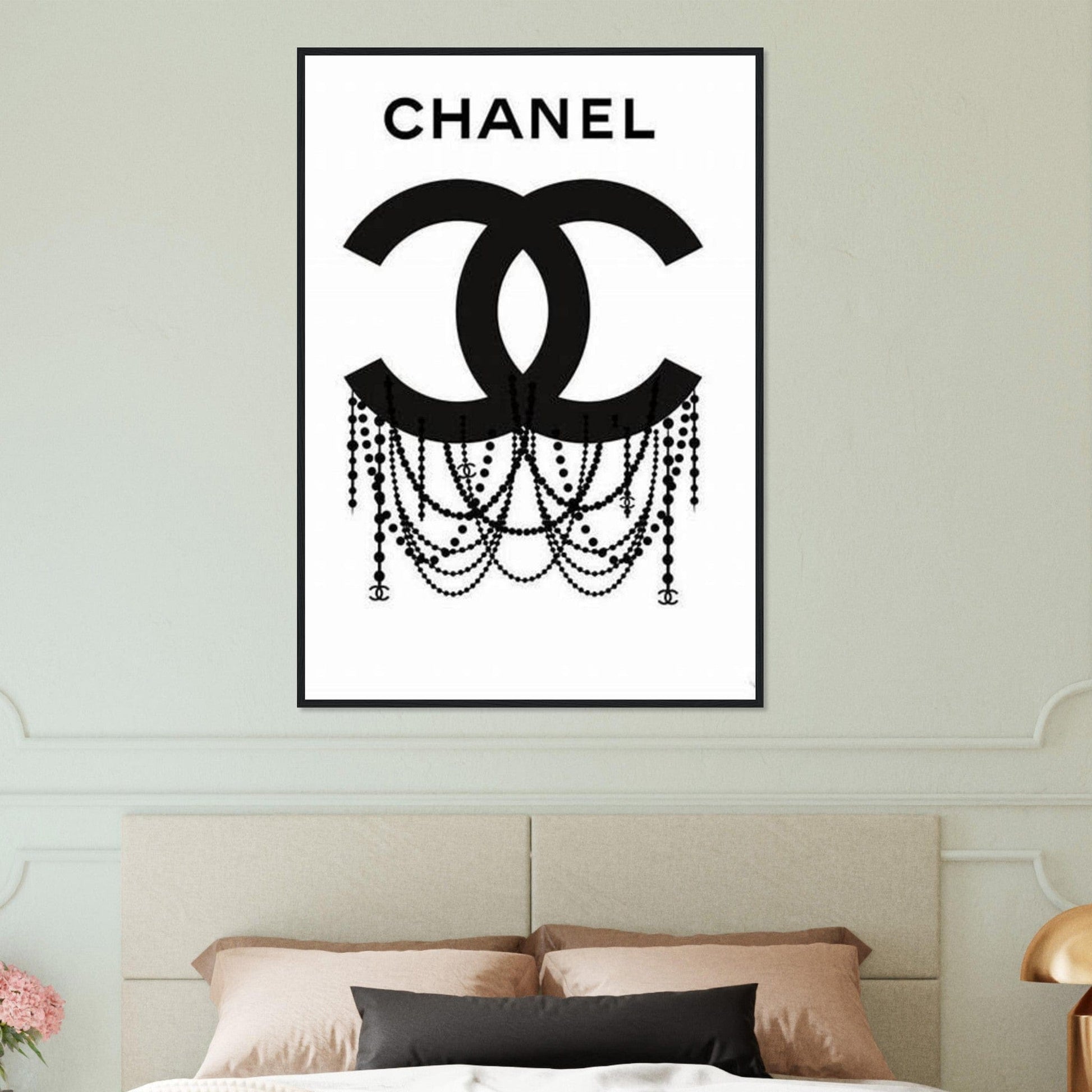 Canvanation Print Material Tableau Chanel Numéro 5Tag Noir