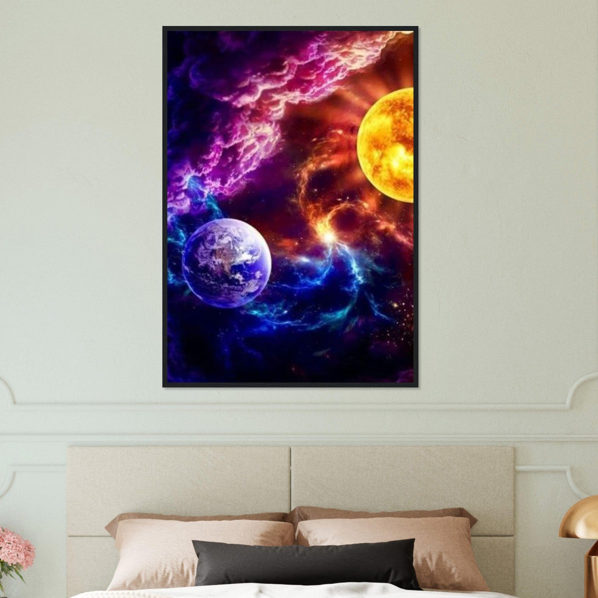 Canvanation Print Material Tableau Planete Éclats d'Étoiles