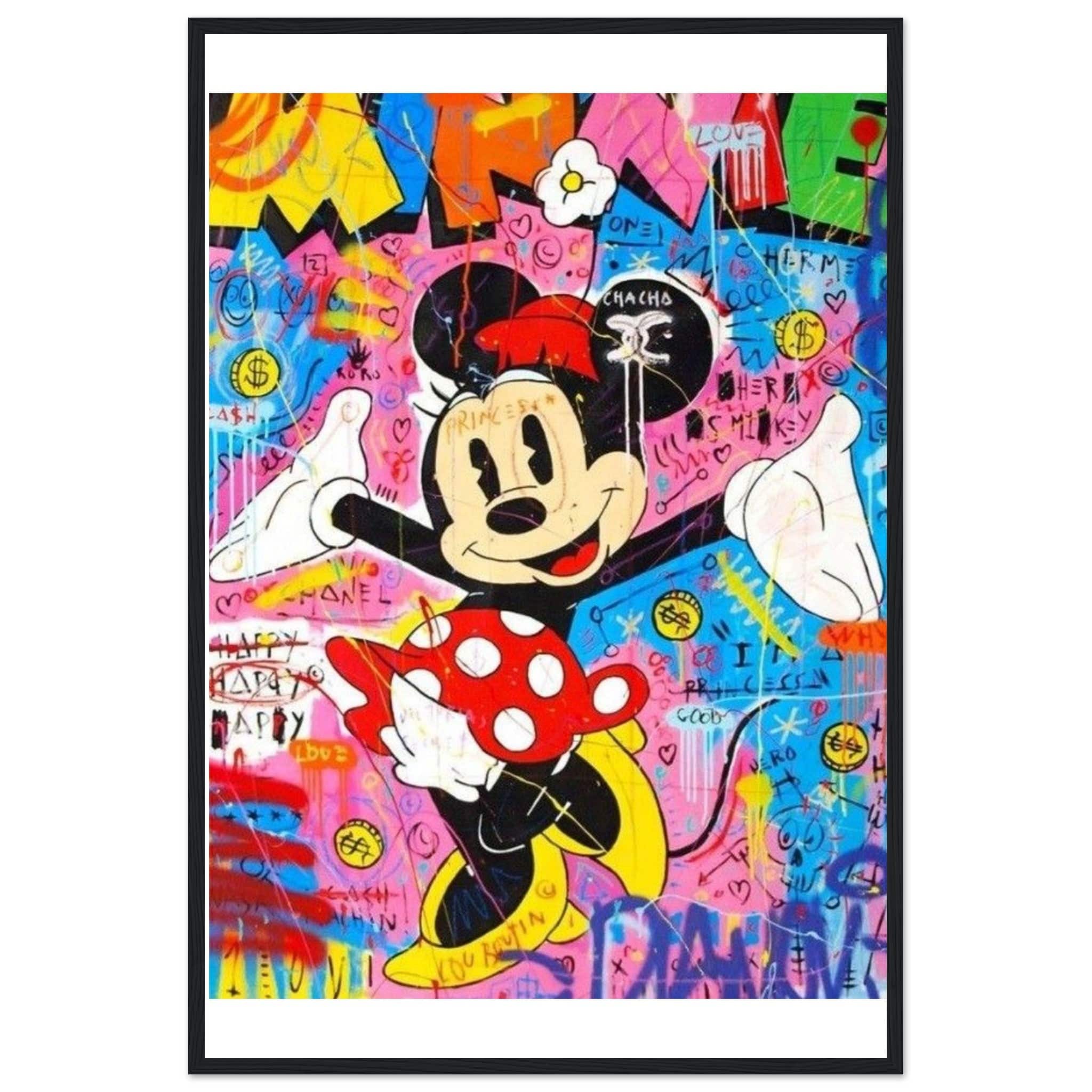 Gelato Print Material 60x90 cm / 24x36″ Tableau Minnie Street Art