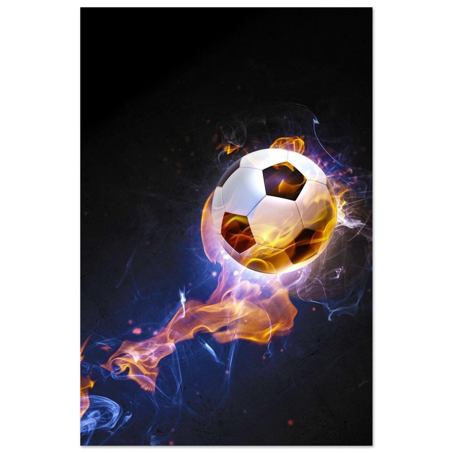 Gelato Print Material 60x90 cm / 24x36″ Poster Football Ballon Feu