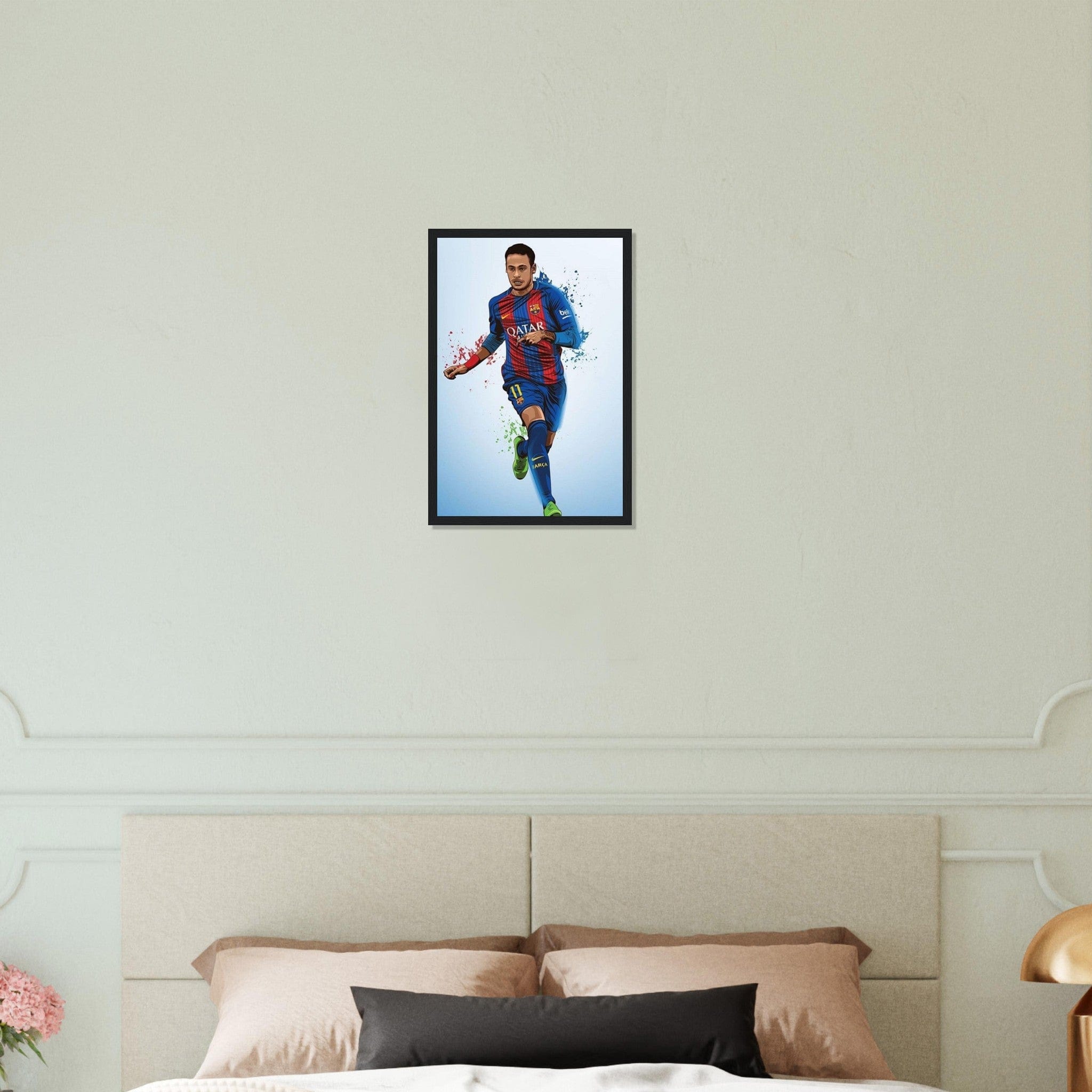 Canvanation Print Material 30x45 cm / 12x18″ Tableau Joueur De Foot Neymar Qatar