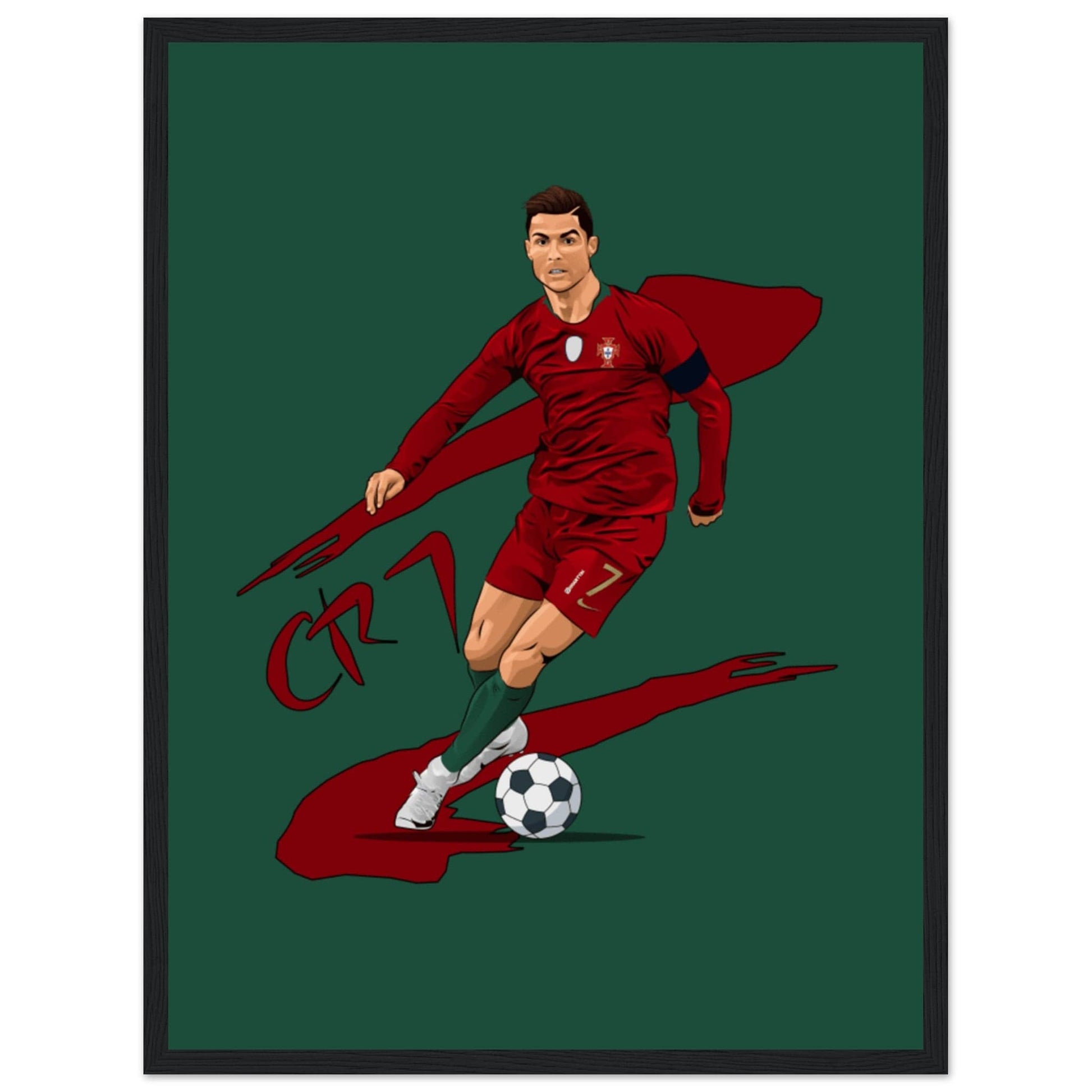 Canvanation Print Material 45x60 cm / 18x24″ Tableau Football Cr7
