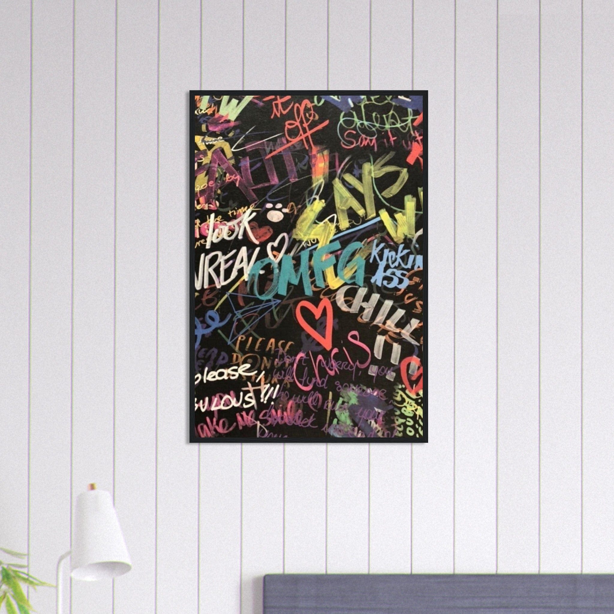 Canvanation Print Material 60x90 cm / 24x36″ Tableau Street Art Graffiti Tags