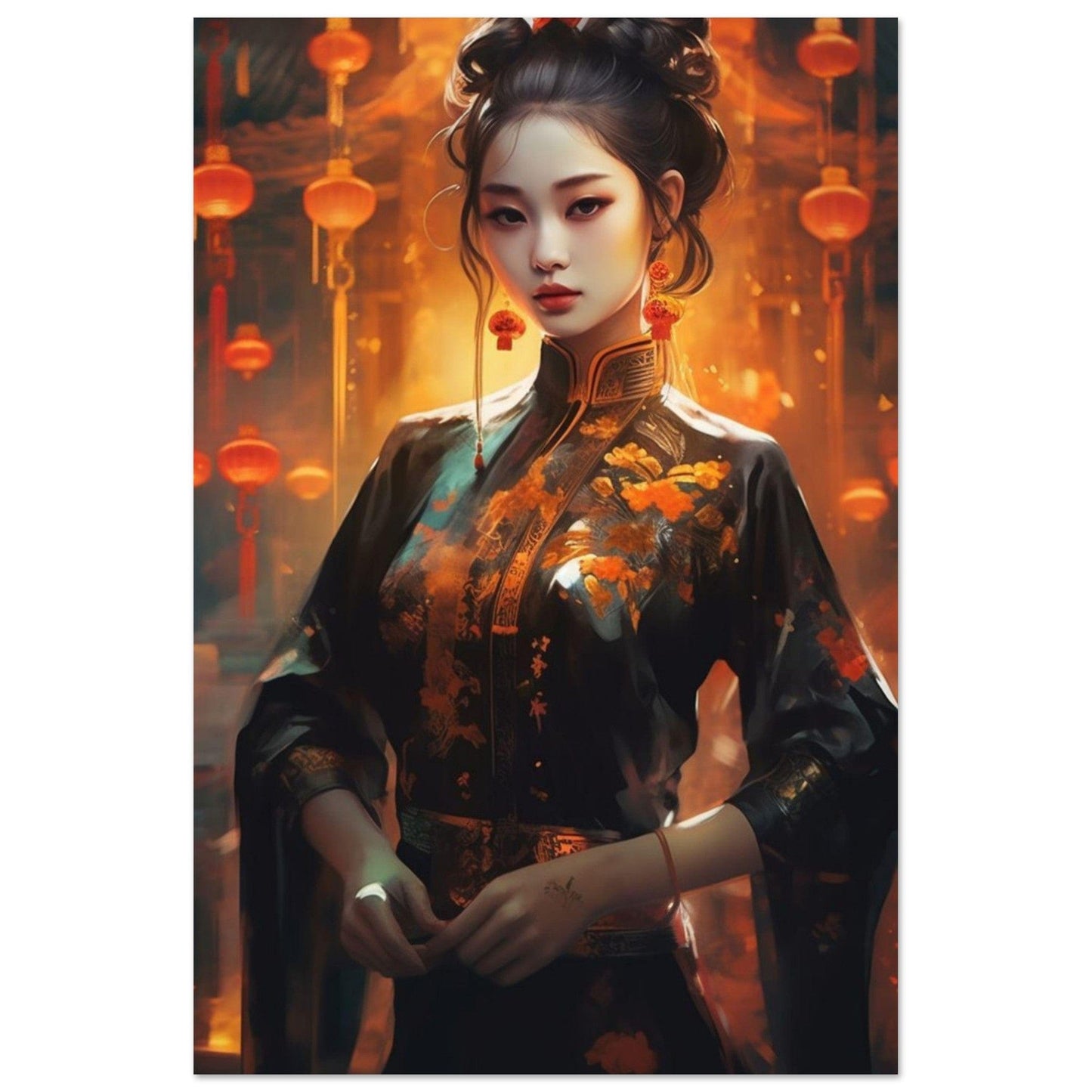 Gelato Print Material 60x90 cm / 24x36″ Poster Portrait Femme Asie