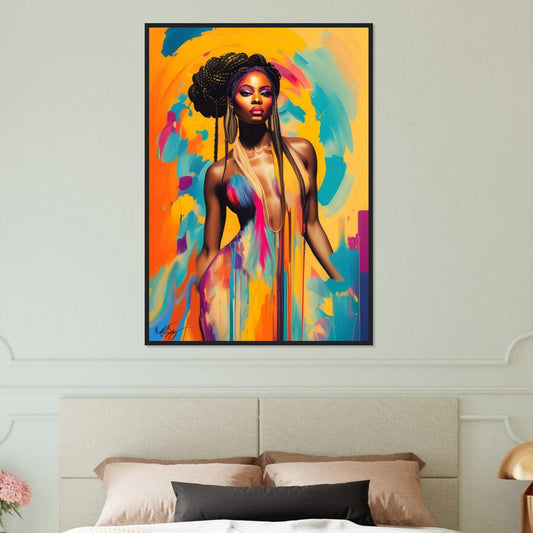 Canvanation Print Material 70x100 cm / 28x40″ Peinture Portrait Africain