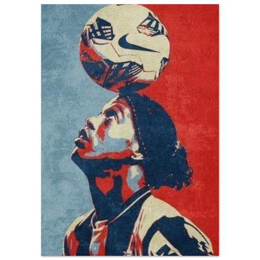 Gelato Print Material A1 (59.4 x 84.1  cm) Poster Joueur De Foot