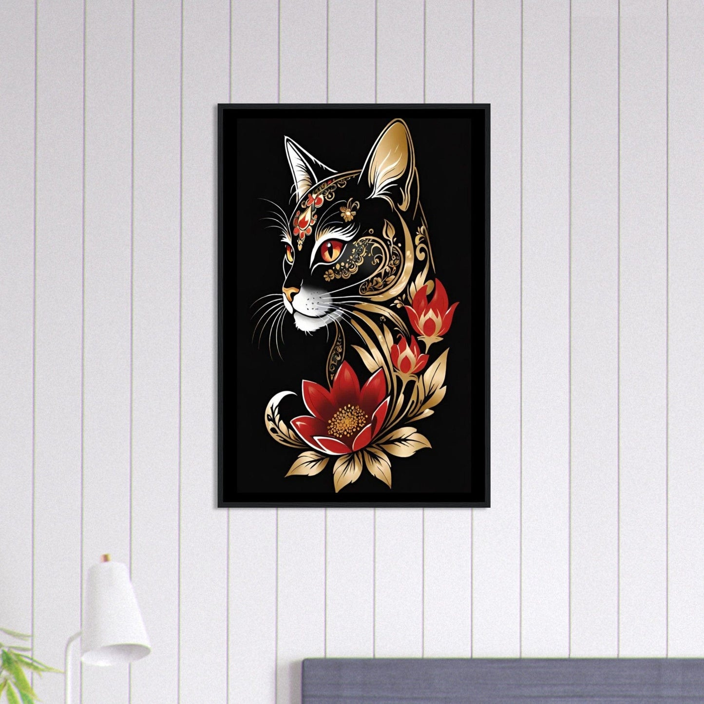 Canvanation Print Material 60x90 cm / 24x36″ Tableau Chat Pop Art Félin En Couleurs