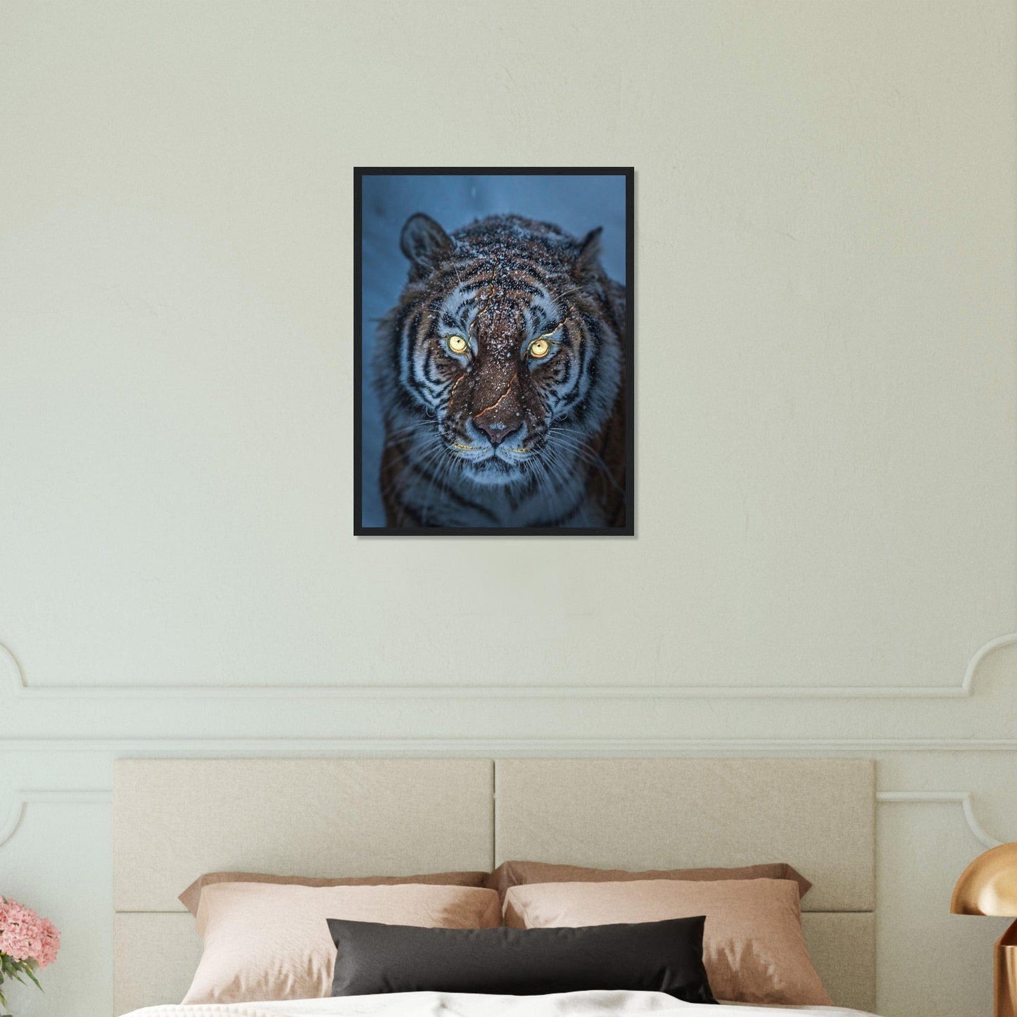 Canvanation Print Material Tableau Tigre Neige