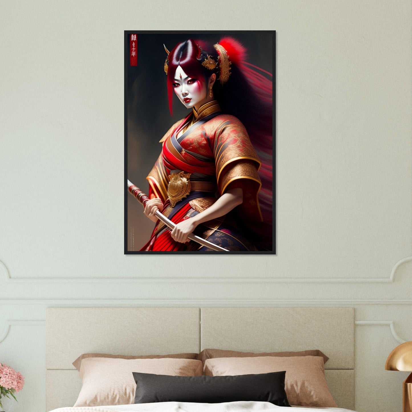 Canvanation Print Material 60x90 cm / 24x36″ Tableau Japon Geisha Horreur Kimono