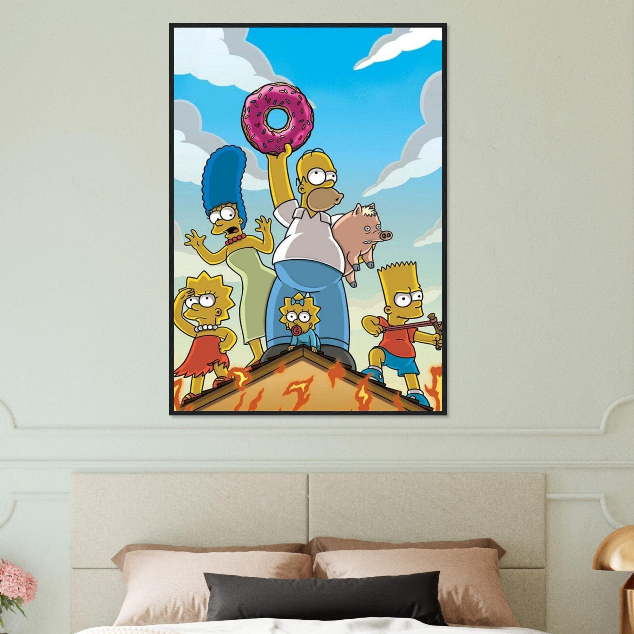 Canvanation Print Material Tableau La famille Simpson
