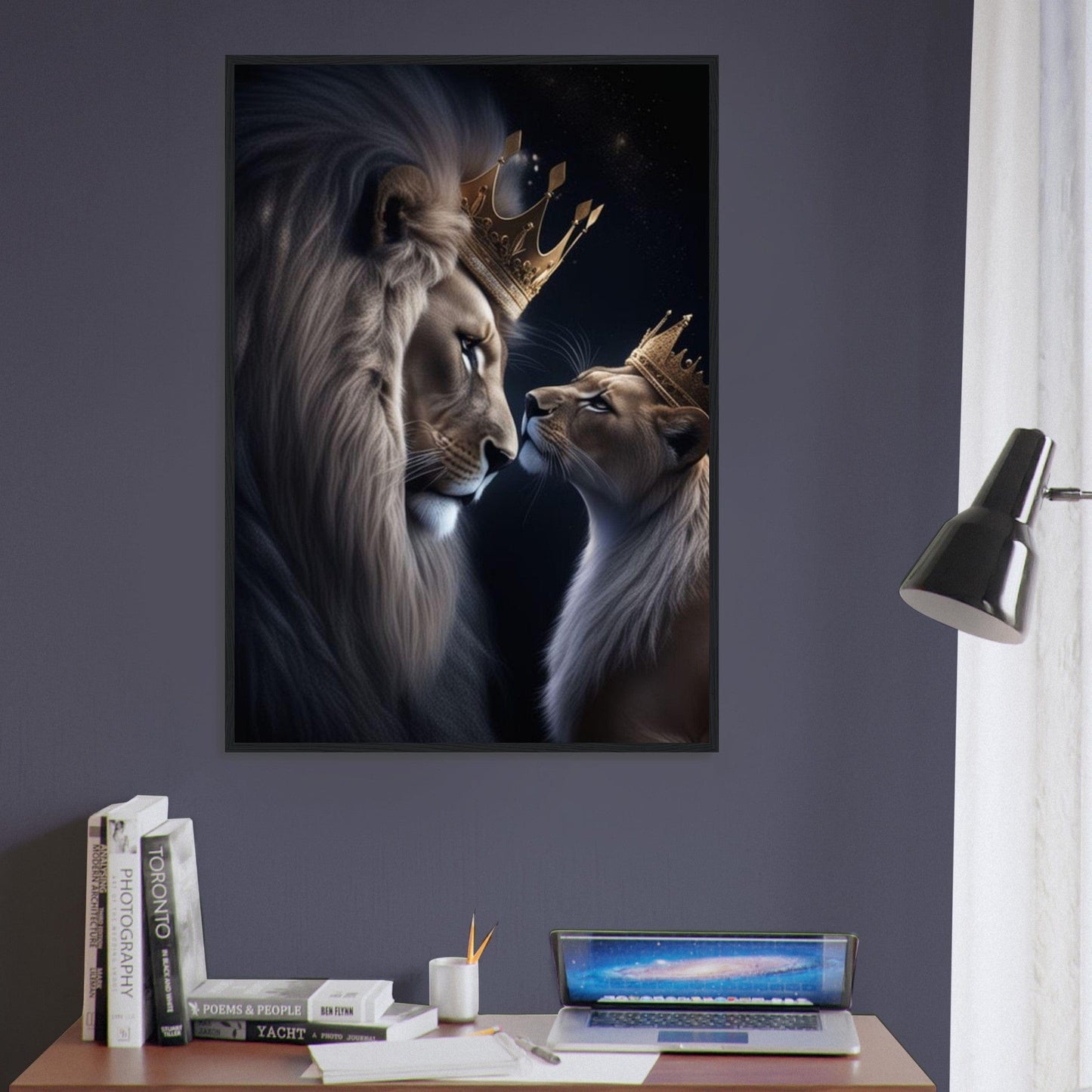 Canvanation Print Material Tableau Street Art Lion Et Lionne