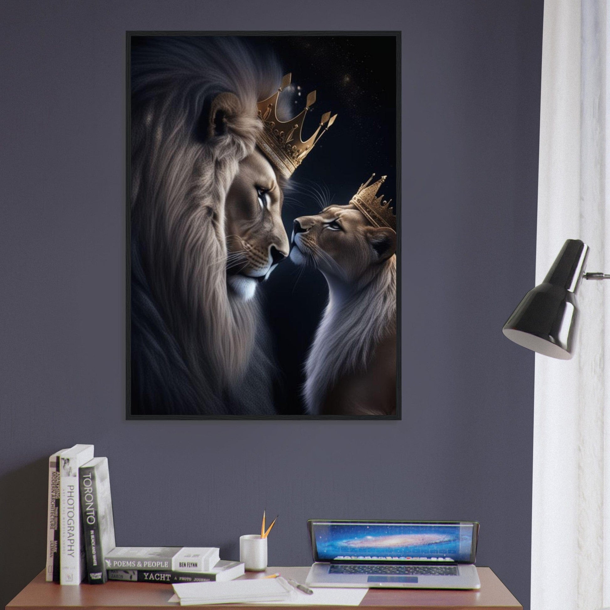 Canvanation Print Material Tableau Street Art Lion Et Lionne