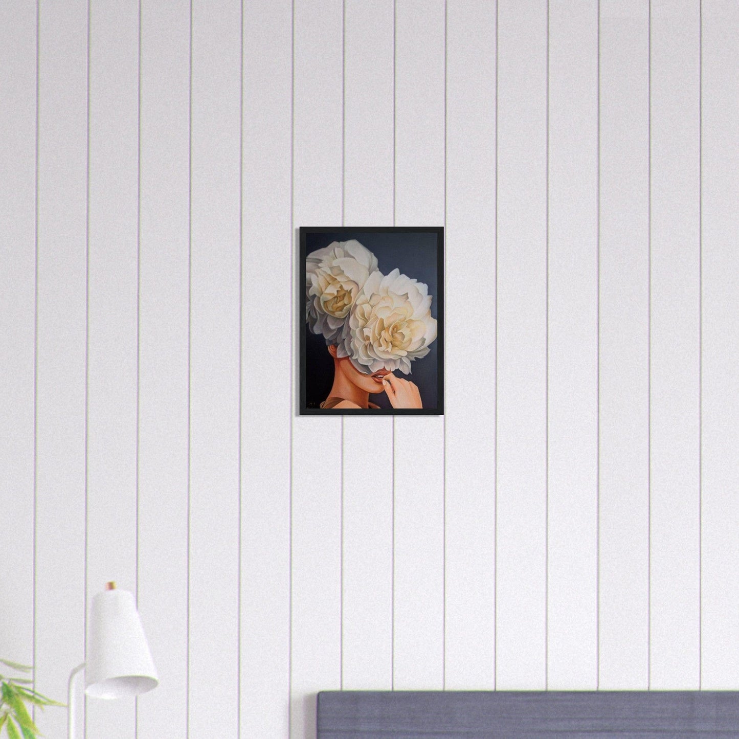 Canvanation Print Material 30x40 cm / 12x16″ Tableau Femme Fleurs Cheveux : Rosée matinale