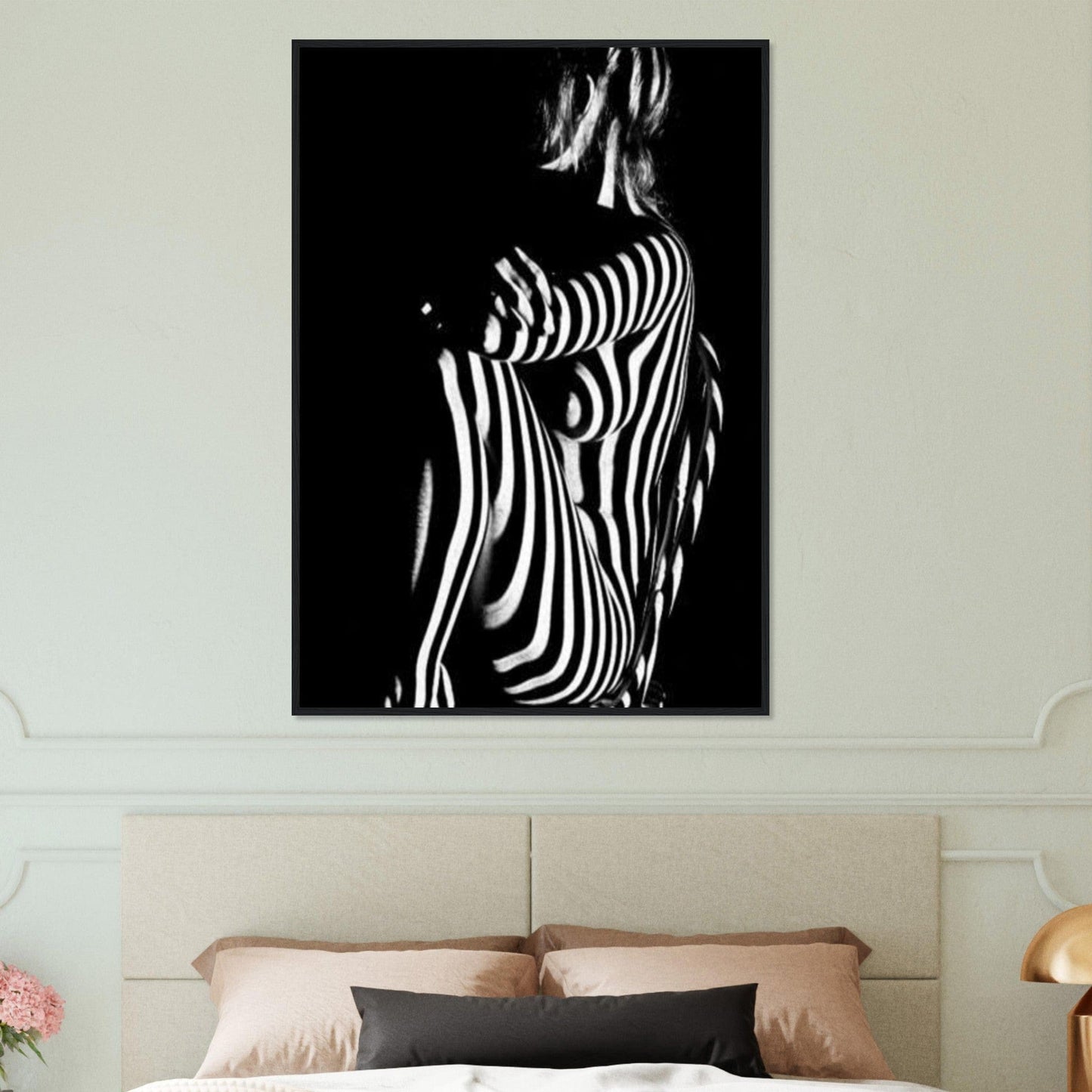 Canvanation Print Material Tableau Photo Noir Et Blanc-Femme-Sensuelle