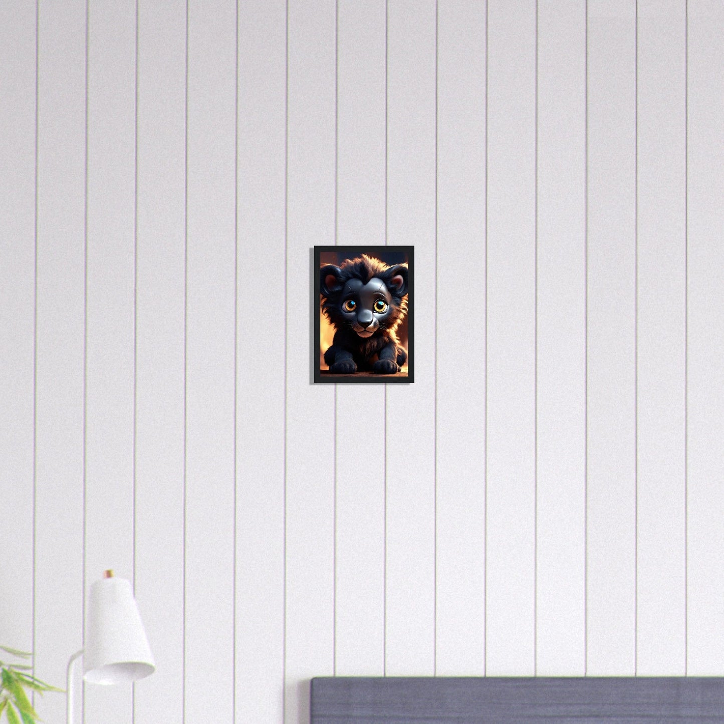 Canvanation Print Material A4 21x29.7 cm / 8x12″ Tableau Lionceau Premiers Pas Royaux