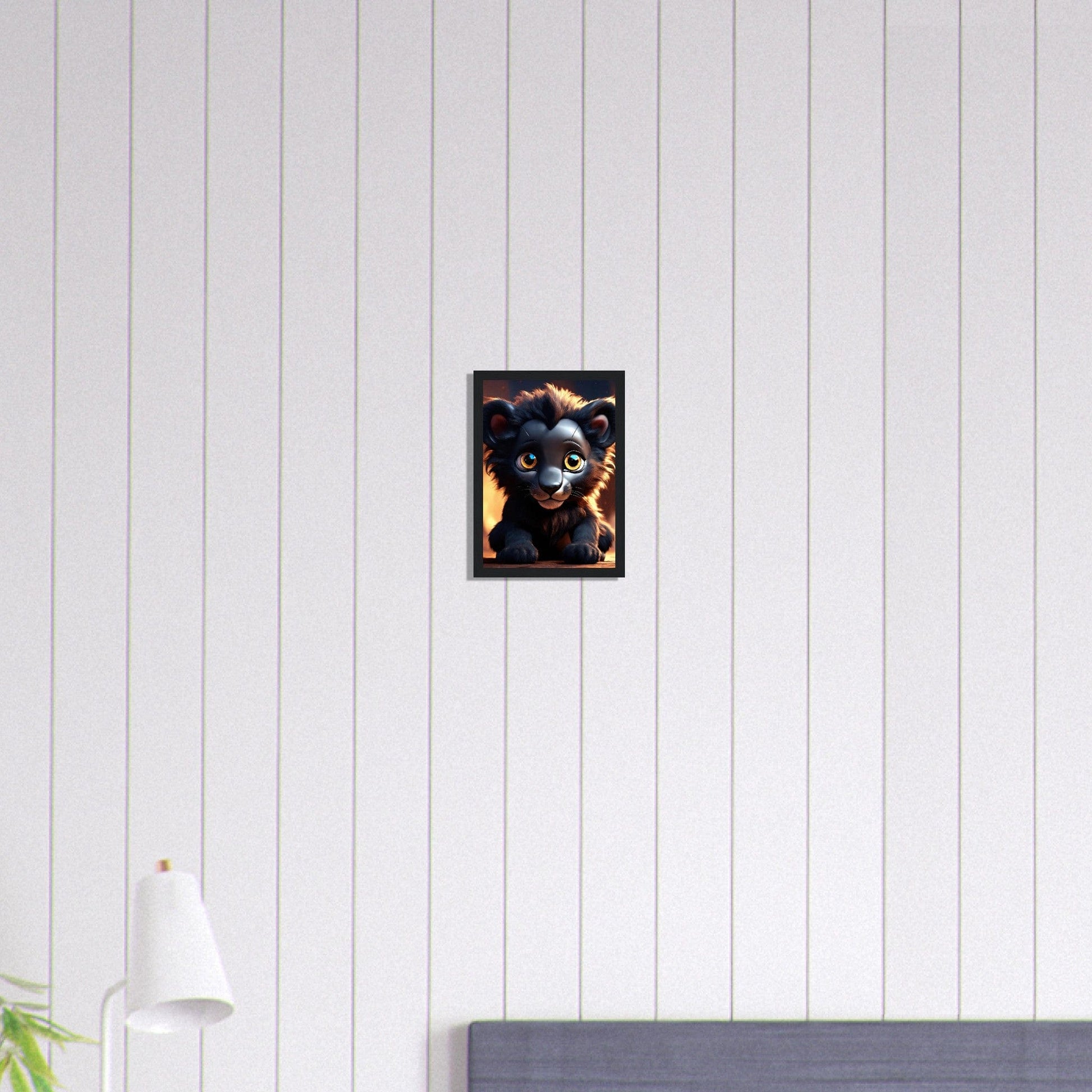 Canvanation Print Material A4 21x29.7 cm / 8x12″ Tableau Lionceau Premiers Pas Royaux