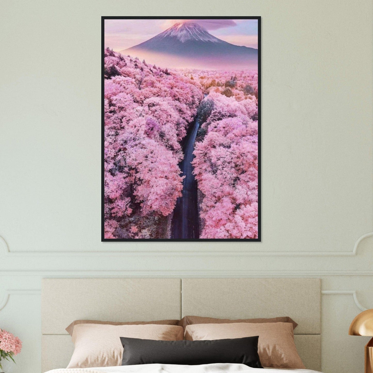 Canvanation Print Material 70x100 cm / 28x40″ Tableau Fleurs De Cerisier Arbre Japon
