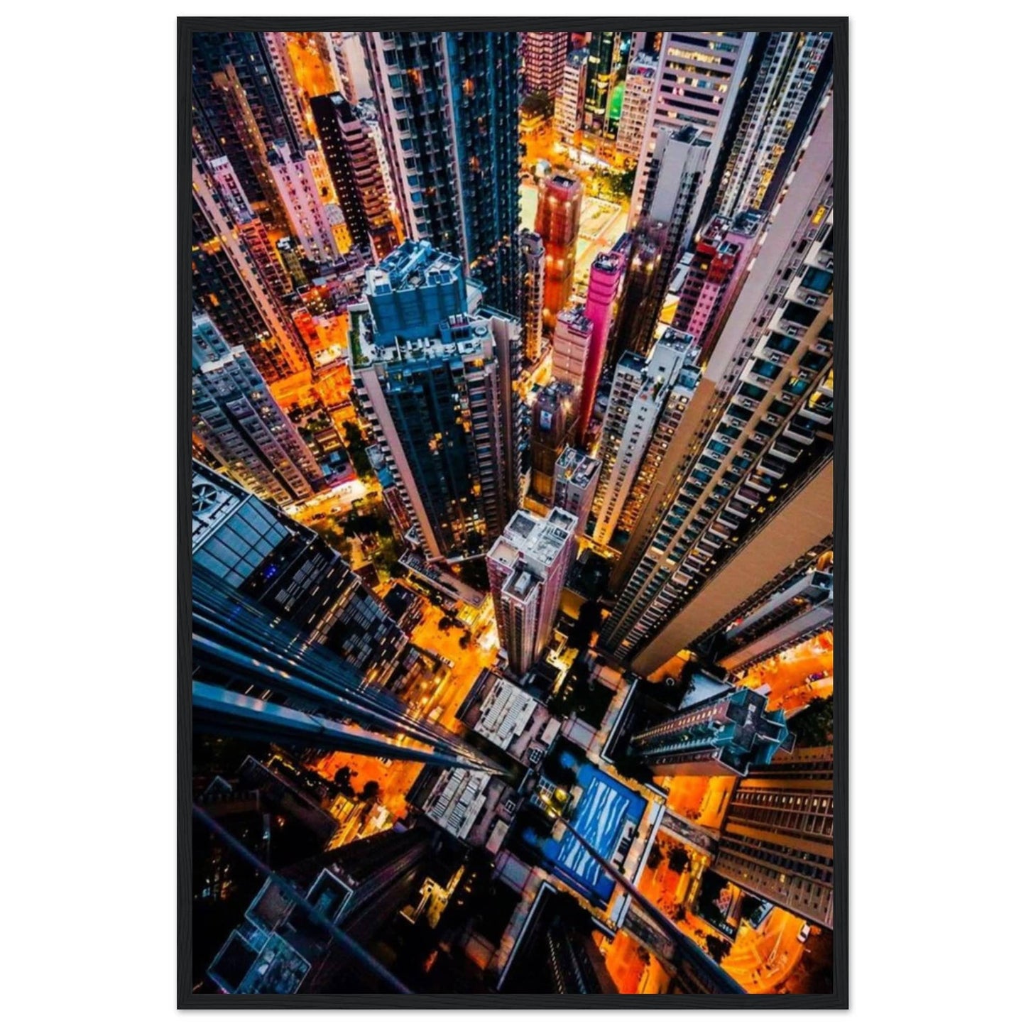 Gelato Print Material 60x90 cm / 24x36″ Tableau Ville New York Nuit