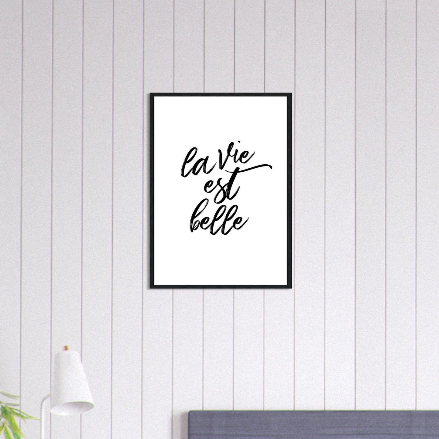 Canvanation Print Material 50x70 cm / 20x28″ Tableau Citation La Vie Belle