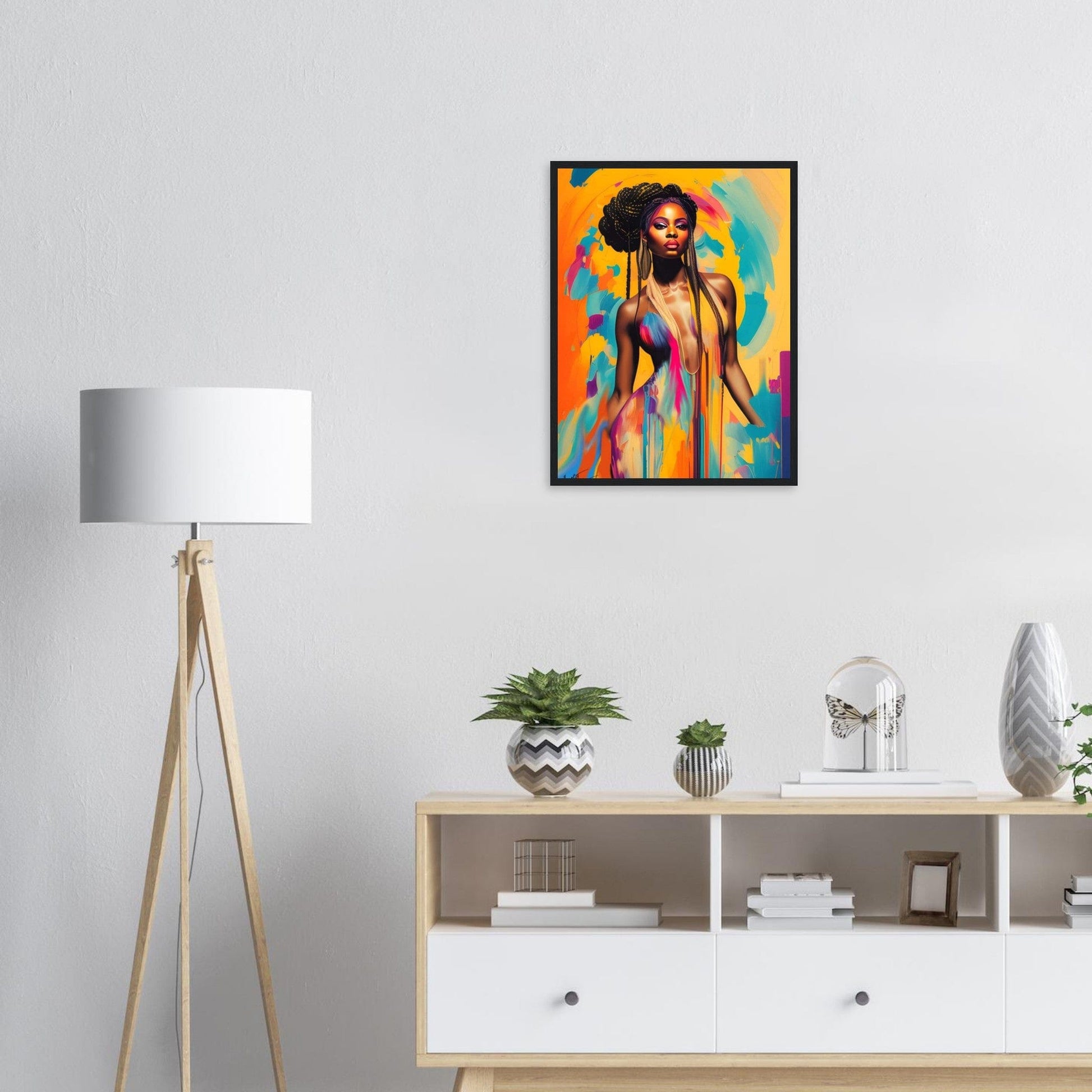 Canvanation Print Material Peinture Portrait Africain