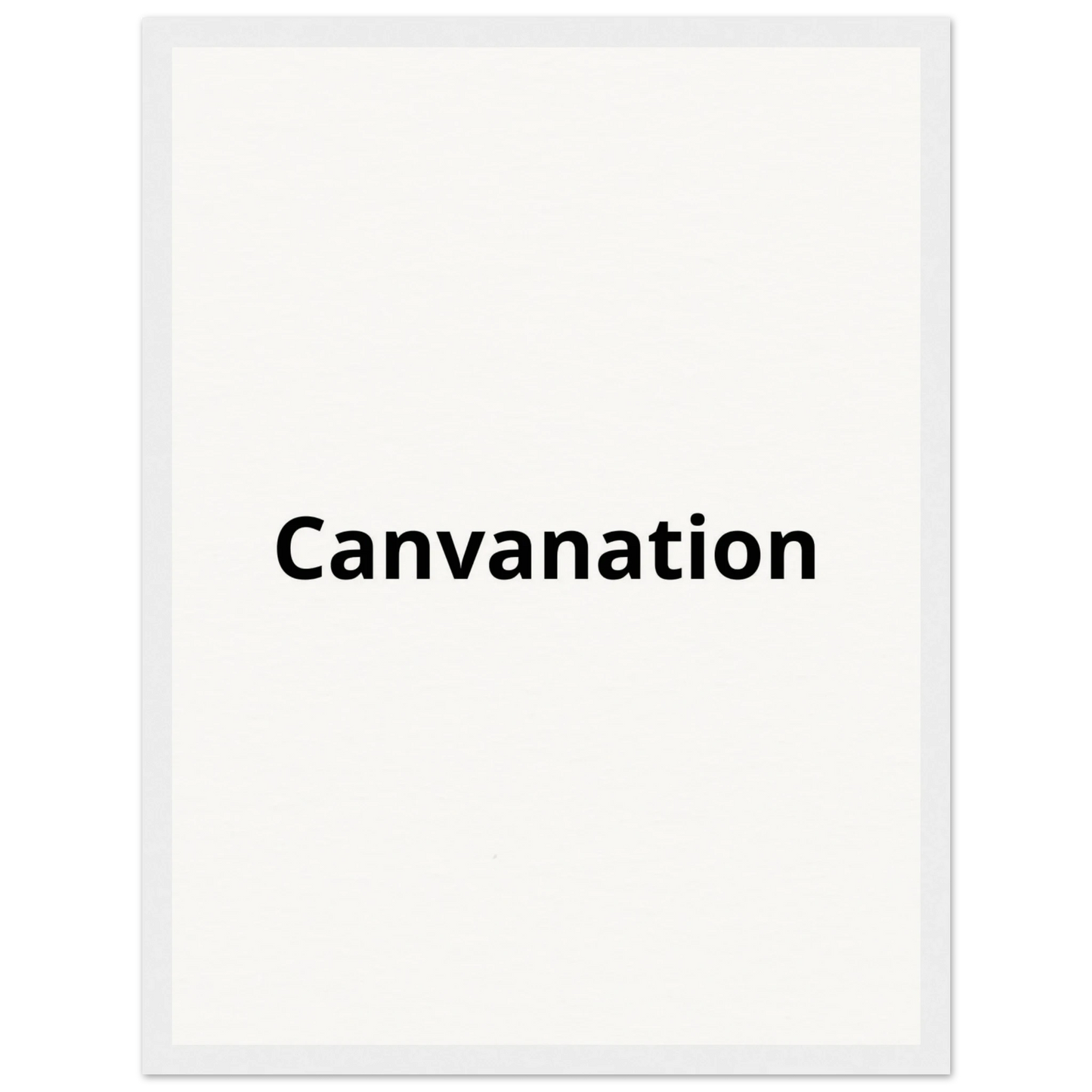 Canvanation Print Material 30x40 cm / 12x16″ / Cadre blanc Tableau Personnalisé