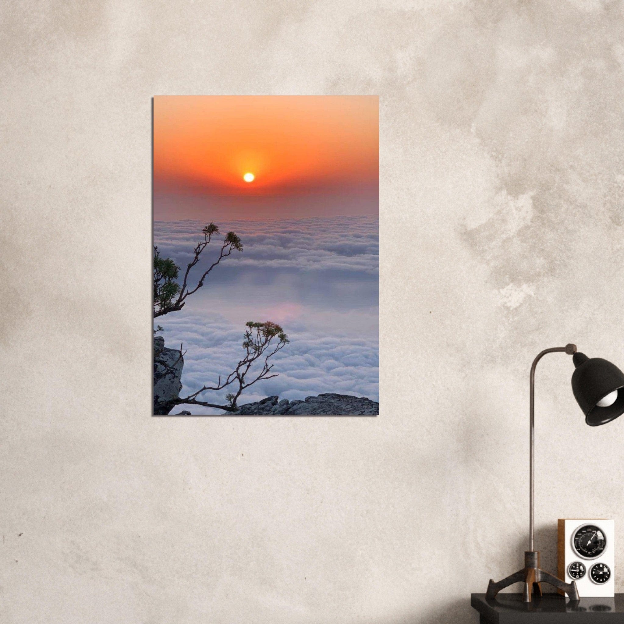 Gelato Print Material Affiche Africaine Couché De Soleil
