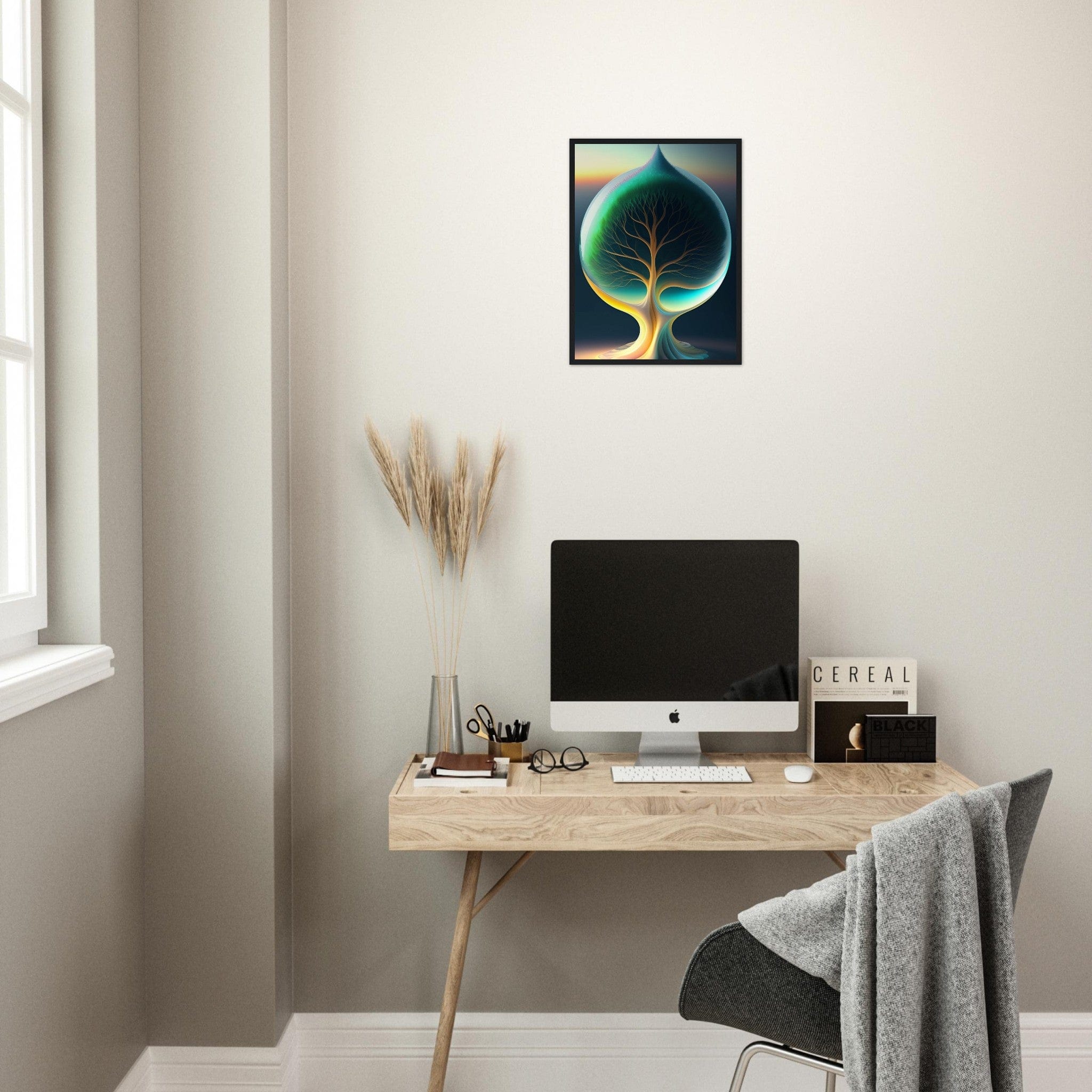 Canvanation Print Material Tableau Abstrait Arbre De Vie