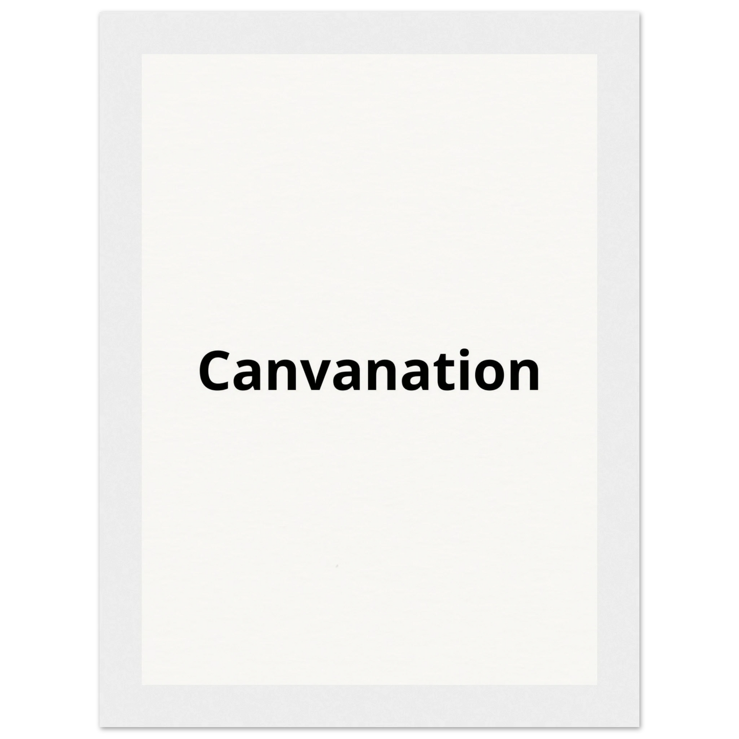 Canvanation Print Material 13x18 cm / 5x7″ / Cadre blanc Tableau Personnalisé