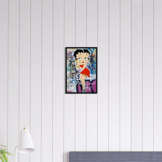 Canvanation Print Material 30x45 cm / 12x18″ Tableau Betty Boop Graffiti