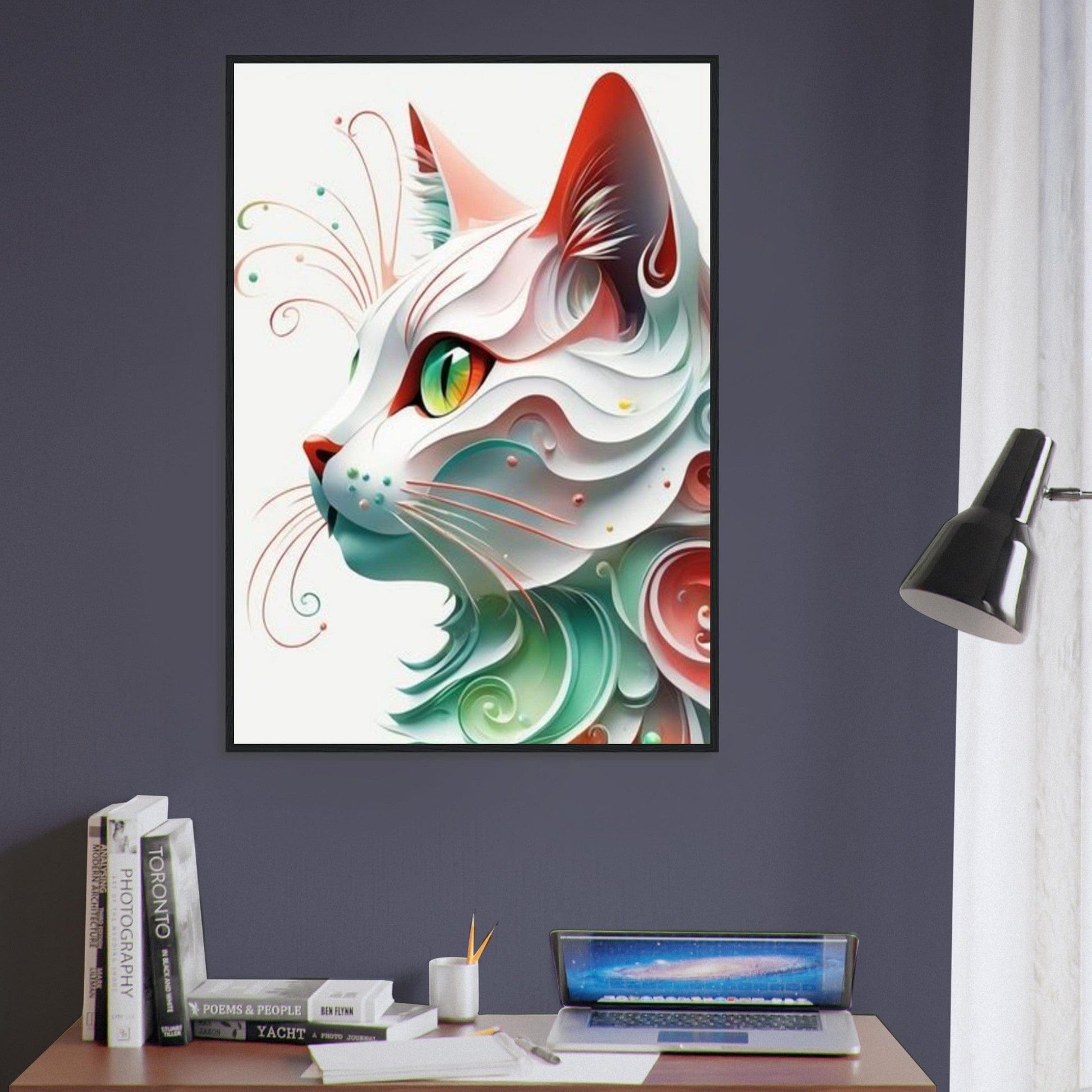 Canvanation Print Material Tableau Pop Art Chat Coloré