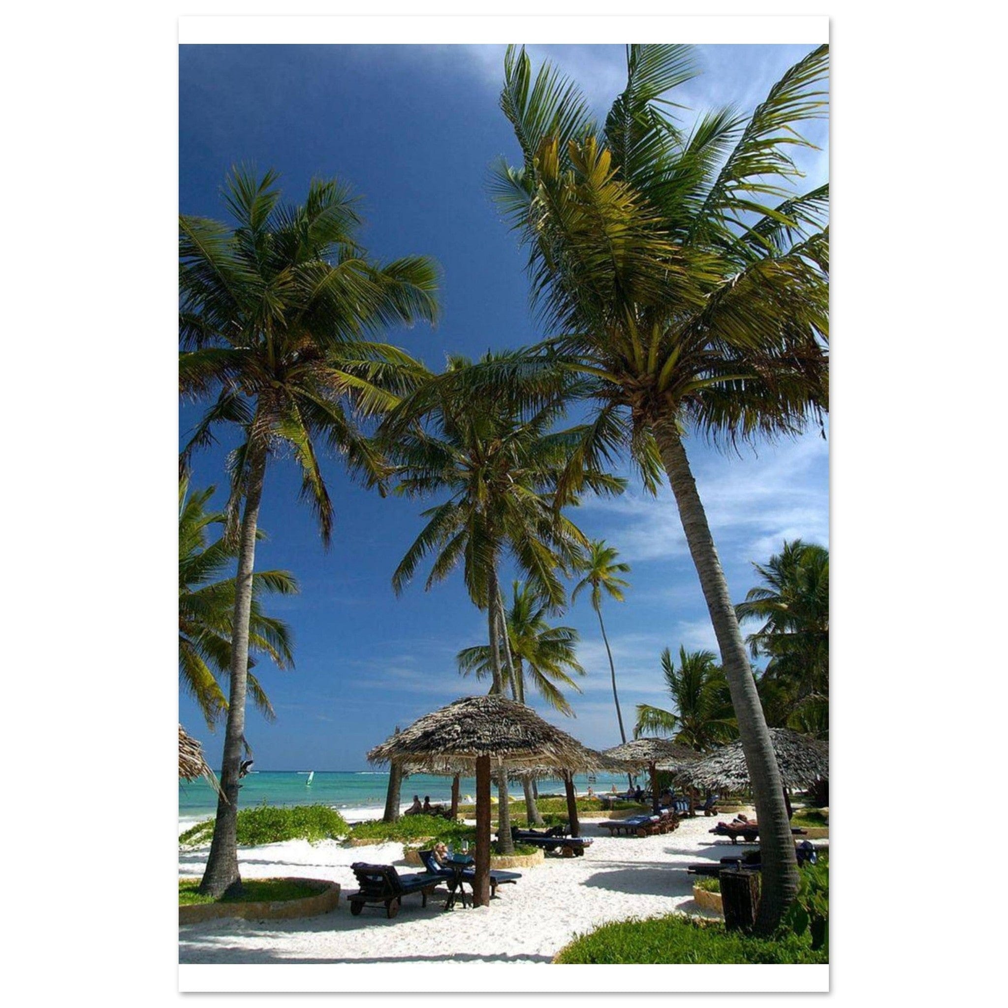 Gelato Print Material 60x90 cm / 24x36″ Affiche Africain Plage Zanzibar